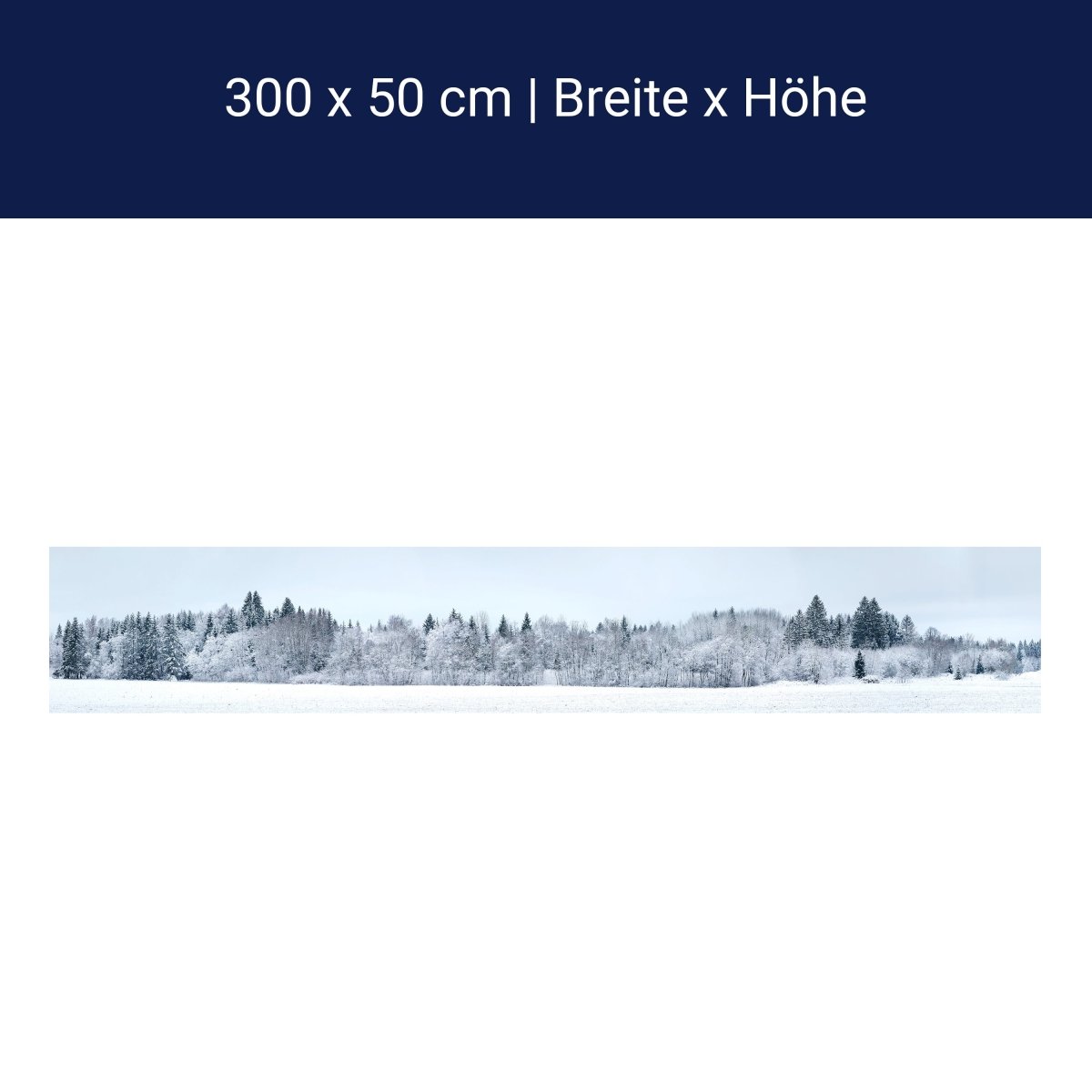 Panorama-Fototapete Winterwald M0090 Panorama-Fototapete Winterwald M0090