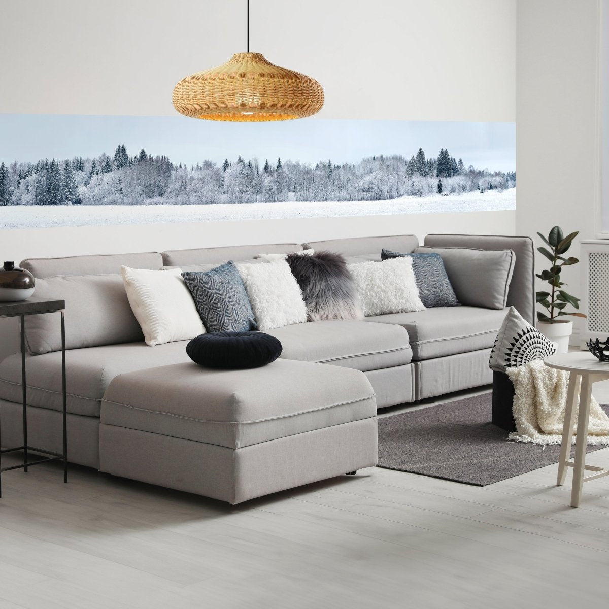 Panorama-Fototapete Winterwald M0090 - Bild 1 Panorama-Fototapete Winterwald M0090 - Bild 1