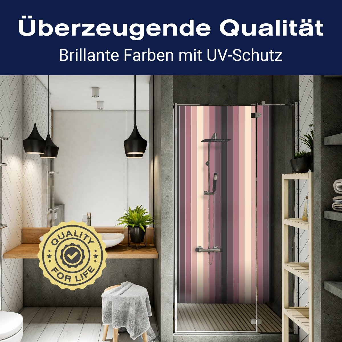 Duschwand Lipstick Muster M0091 entdecken - Bild 2 Duschwand Lipstick Muster M0091 entdecken - Bild 2