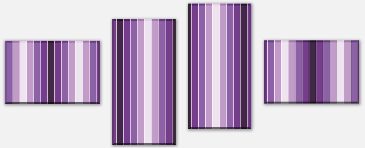 Leinwandbild Mehrteiler Leuchtendes Violett Muster M0092 Leinwandbild Mehrteiler Leuchtendes Violett Muster M0092