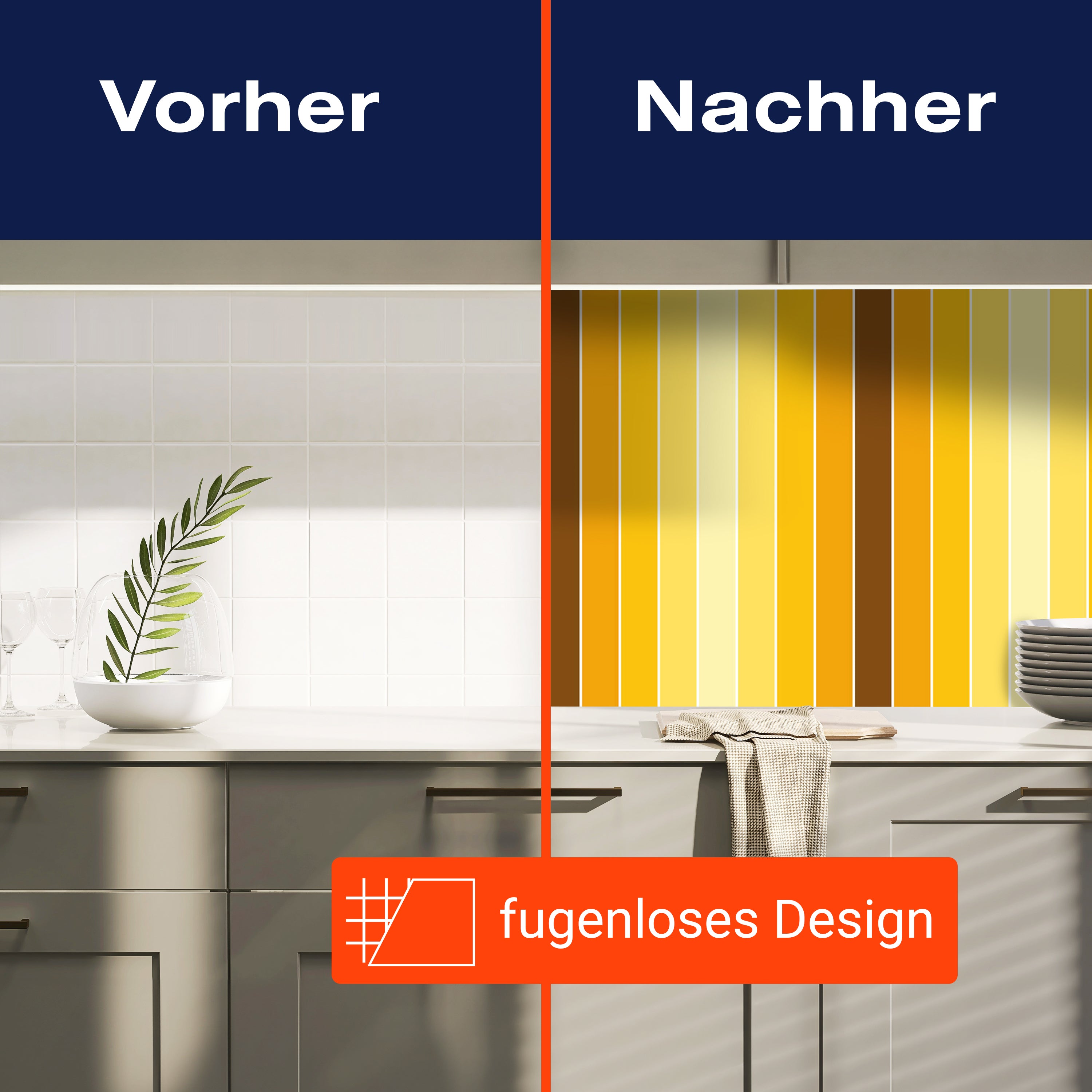 Küchenrückwand Gelb Muster M0093 entdecken - Bild 9 Küchenrückwand Gelb Muster M0093 entdecken - Bild 9