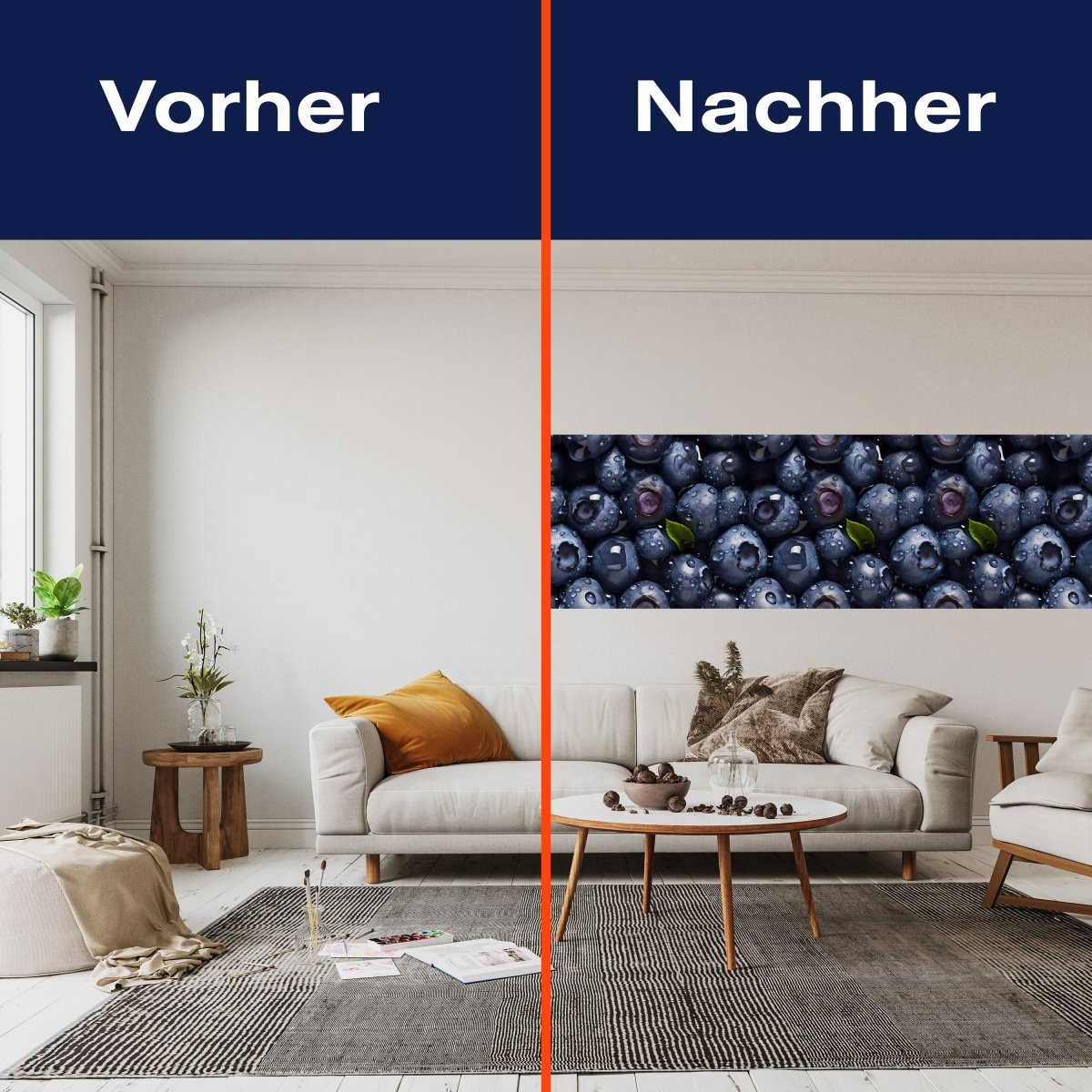 Panorama-Fototapete Blaubeeren M0094 - Bild 3 Panorama-Fototapete Blaubeeren M0094 - Bild 3