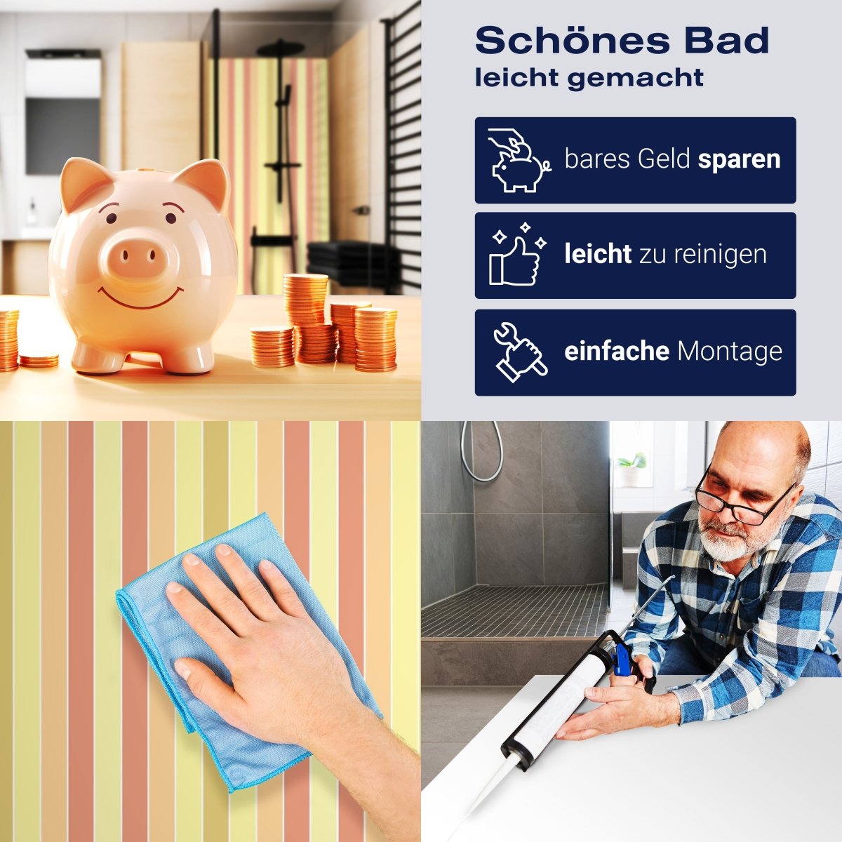 Duschwand Pastell Muster M0095 entdecken - Bild 7 Duschwand Pastell Muster M0095 entdecken - Bild 7