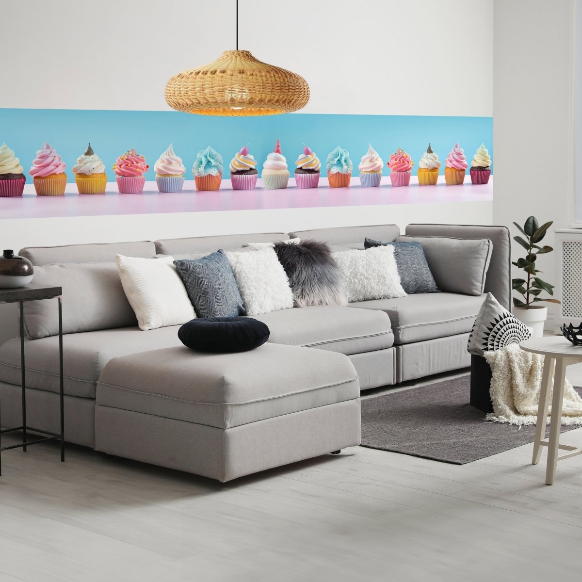 Panorama-Fototapete bunte Cupcakes M0096 - Bild 1 Panorama-Fototapete bunte Cupcakes M0096 - Bild 1