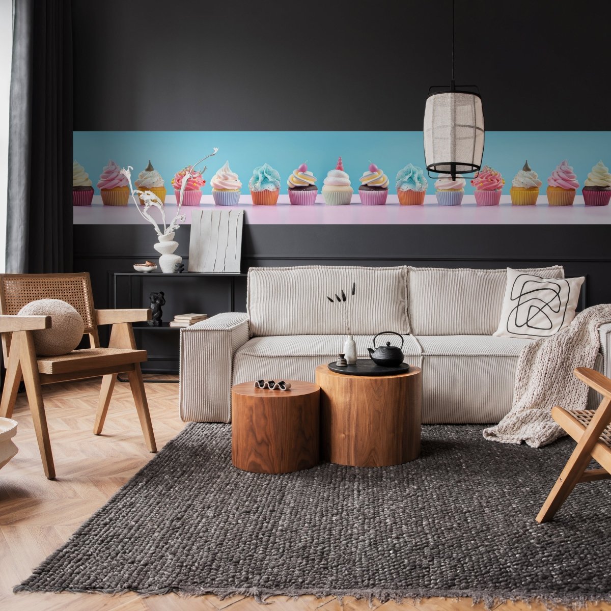 Panorama-Fototapete bunte Cupcakes M0096 - Bild 2 Panorama-Fototapete bunte Cupcakes M0096 - Bild 2