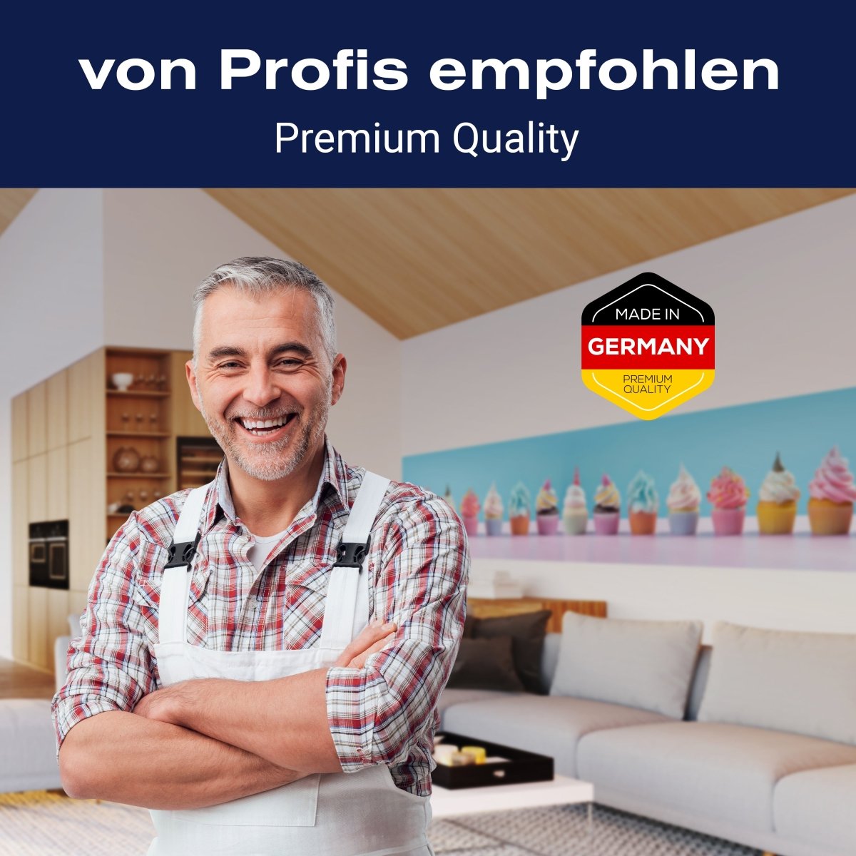 Panorama-Fototapete bunte Cupcakes M0096 - Bild 5 Panorama-Fototapete bunte Cupcakes M0096 - Bild 5