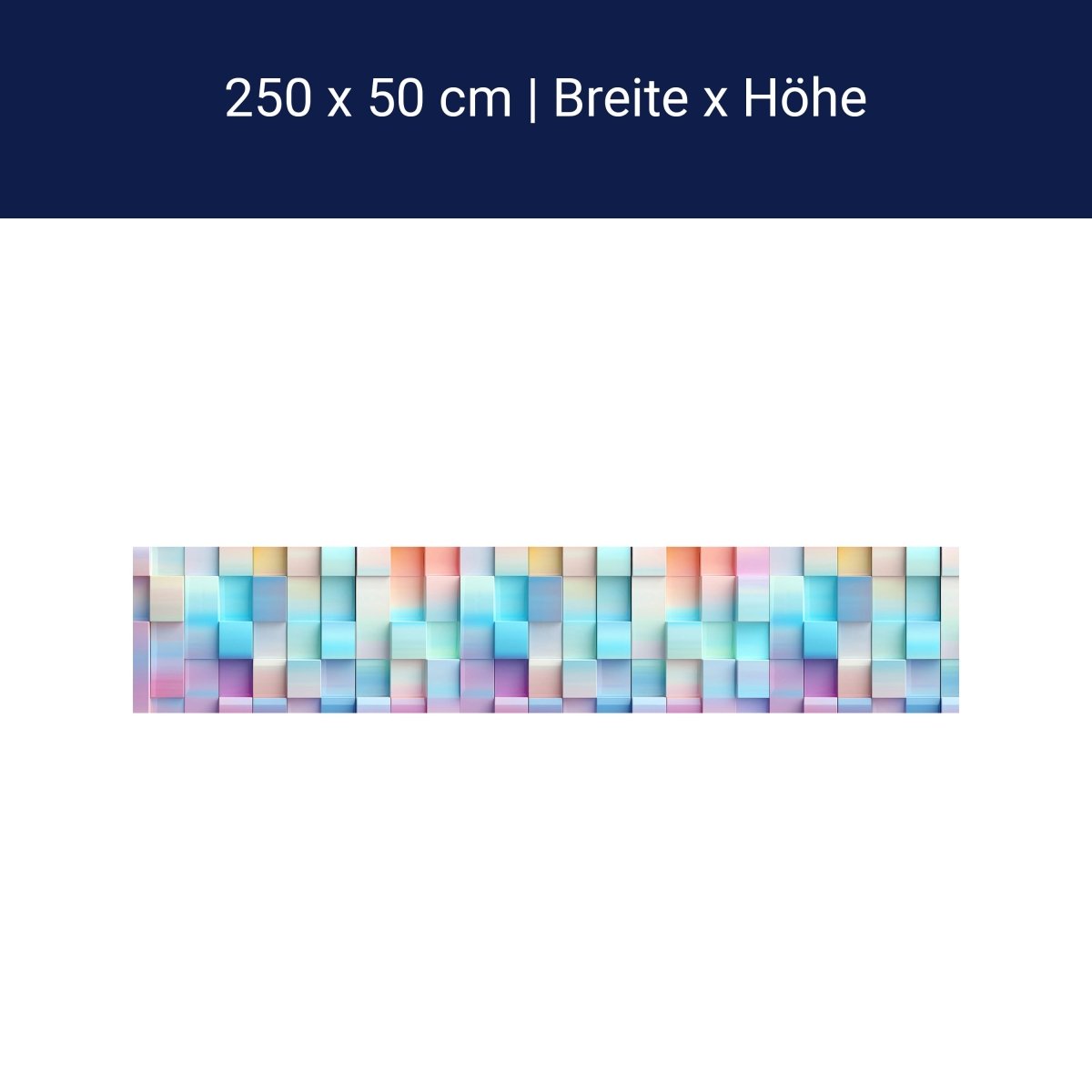 Panorama-Fototapete Abstrakte Würfel M0097 Panorama-Fototapete Abstrakte Würfel M0097