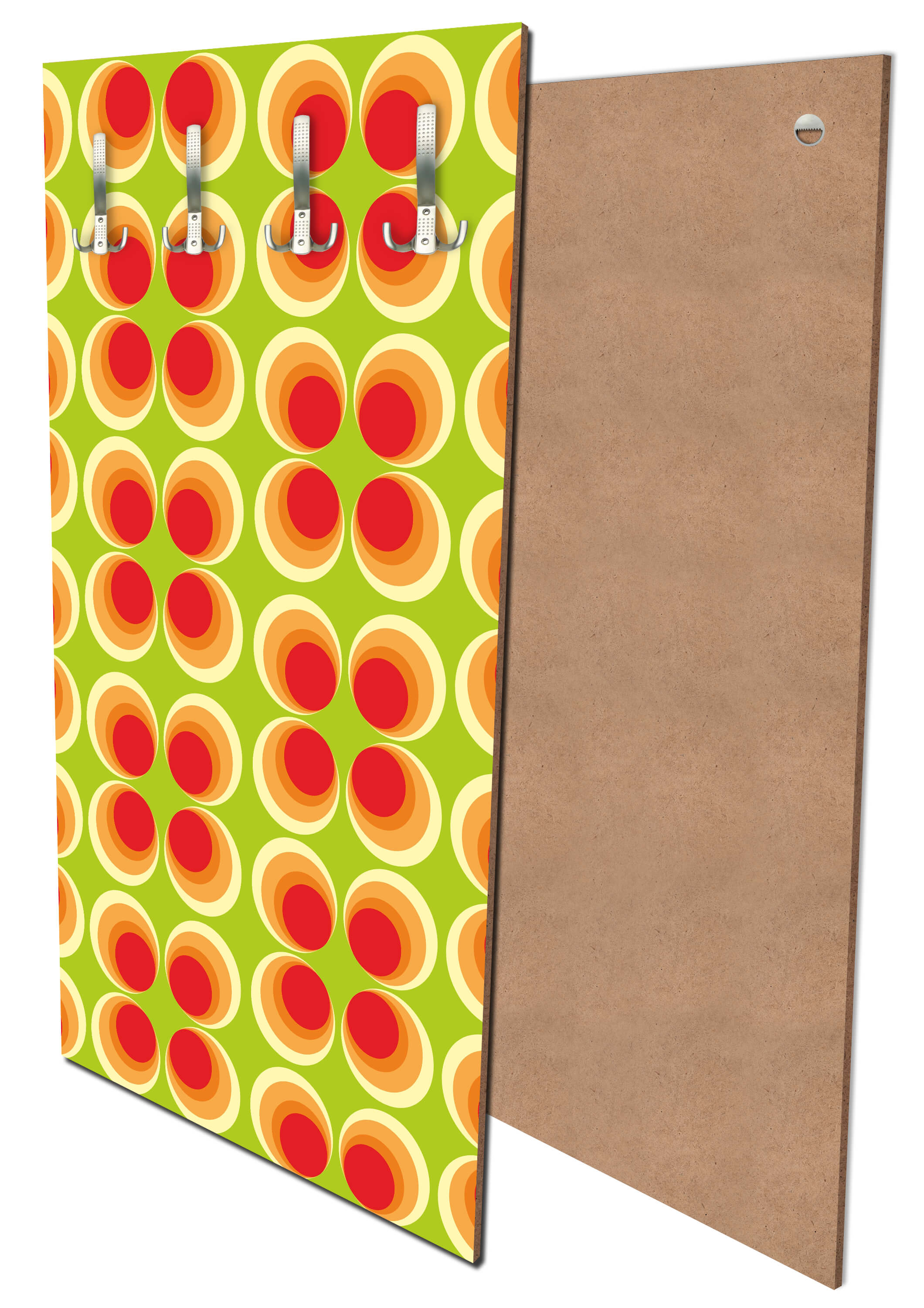 Garderobe Retrokreise Orange Muster M0098 entdecken - Bild 1 Garderobe Retrokreise Orange Muster M0098 entdecken - Bild 1