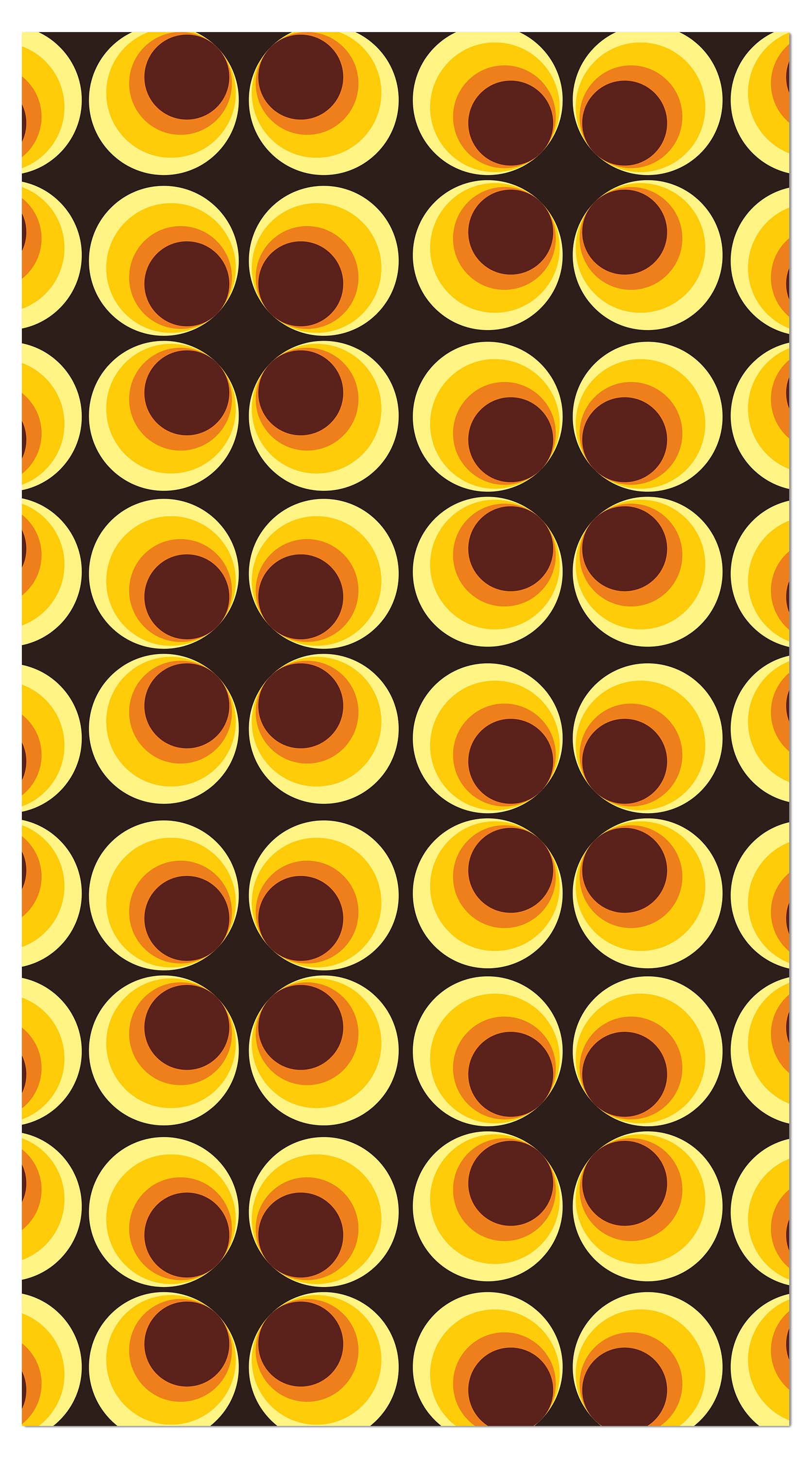 Garderobe Retrokreise Braun Muster M0100 entdecken - Bild 4 Garderobe Retrokreise Braun Muster M0100 entdecken - Bild 4