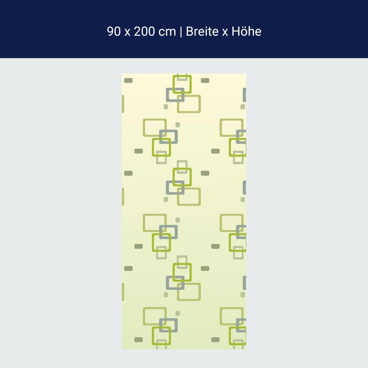 Duschwand Retrokästchen Grün Muster M0102 Duschwand Retrokästchen Grün Muster M0102