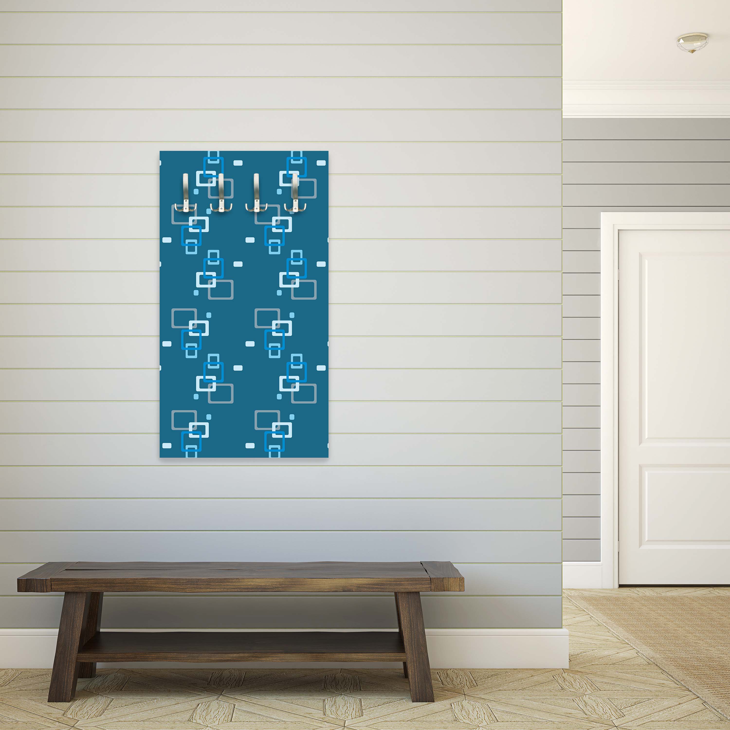 Garderobe Retrokästchen dunkelblau Muster M0104 entdecken - Bild 3 Garderobe Retrokästchen dunkelblau Muster M0104 entdecken - Bild 3