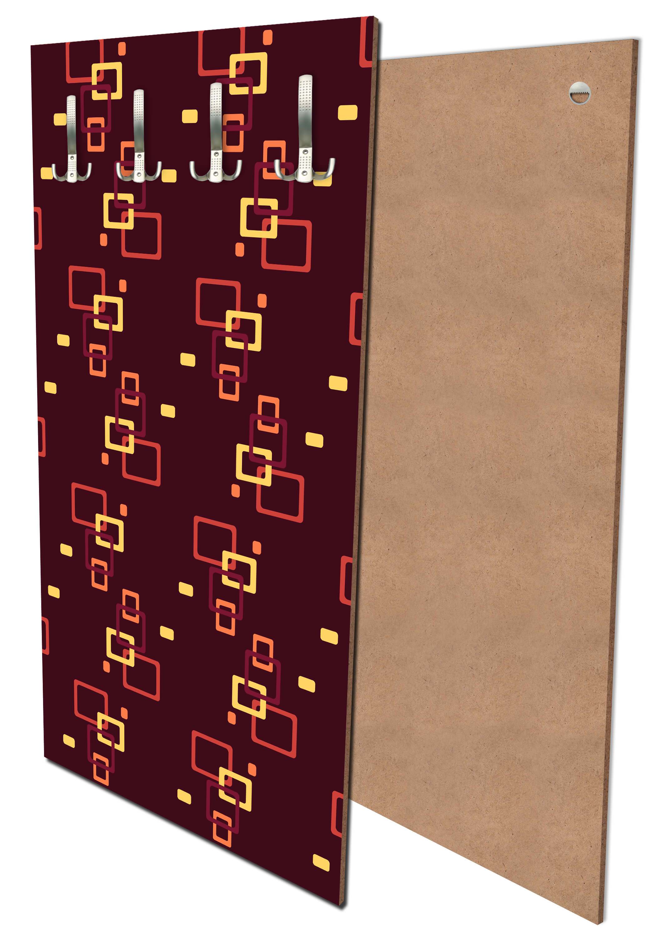 Garderobe Retrokästchen Dunkelrot Muster M0105 entdecken - Bild 1 Garderobe Retrokästchen Dunkelrot Muster M0105 entdecken - Bild 1