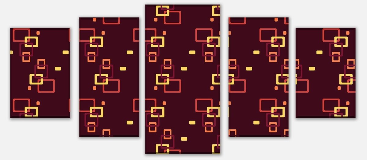 Leinwandbild Mehrteiler Retrokästchen Dunkelrot Muster M0105 entdecken - Bild 1 Leinwandbild Mehrteiler Retrokästchen Dunkelrot Muster M0105 entdecken - Bild 1