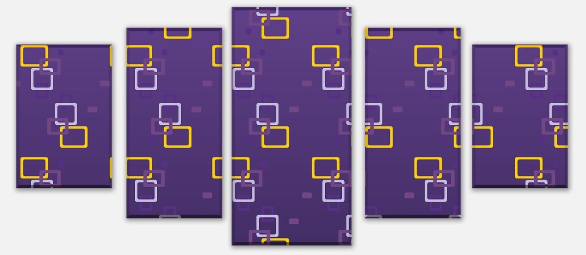 Leinwandbild Mehrteiler Retrokästchen Lila Muster M0107 entdecken - Bild 1 Leinwandbild Mehrteiler Retrokästchen Lila Muster M0107 entdecken - Bild 1