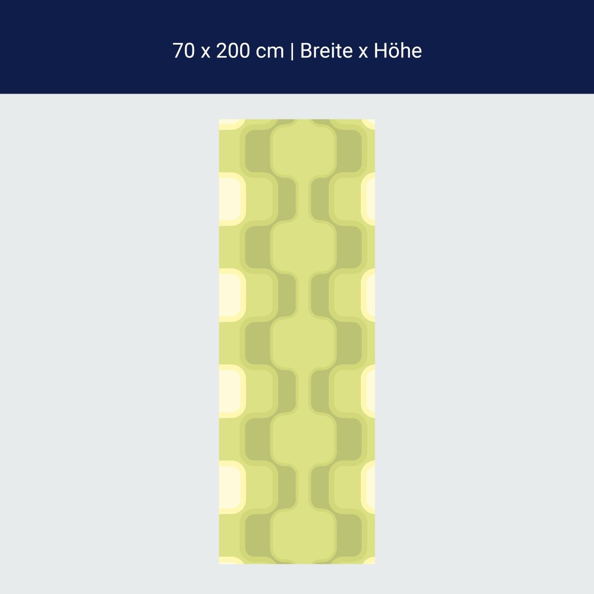 Duschwand Retromuster Grün Muster M0108 Duschwand Retromuster Grün Muster M0108