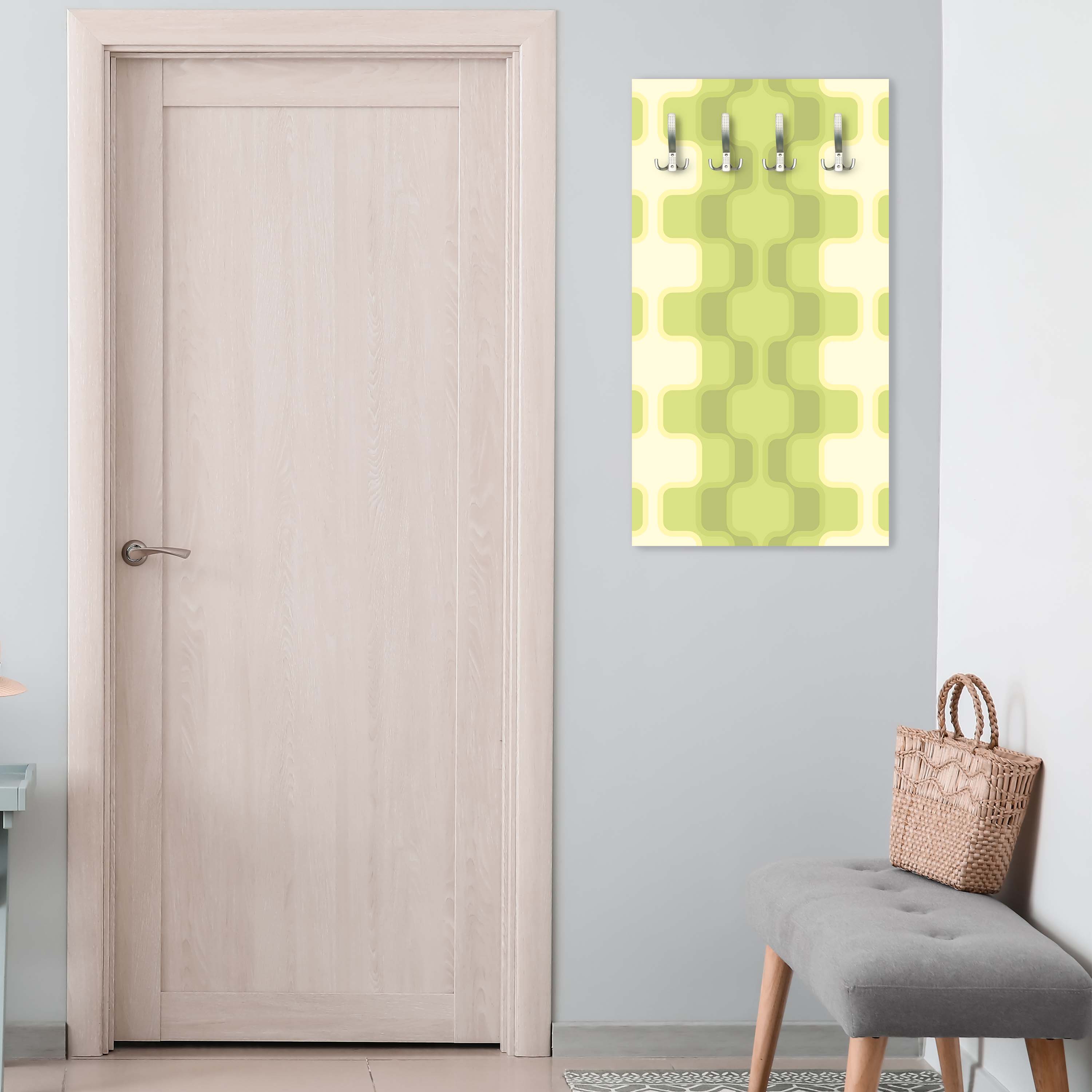 Garderobe Retromuster Grün Muster M0108 entdecken - Bild 5 Garderobe Retromuster Grün Muster M0108 entdecken - Bild 5