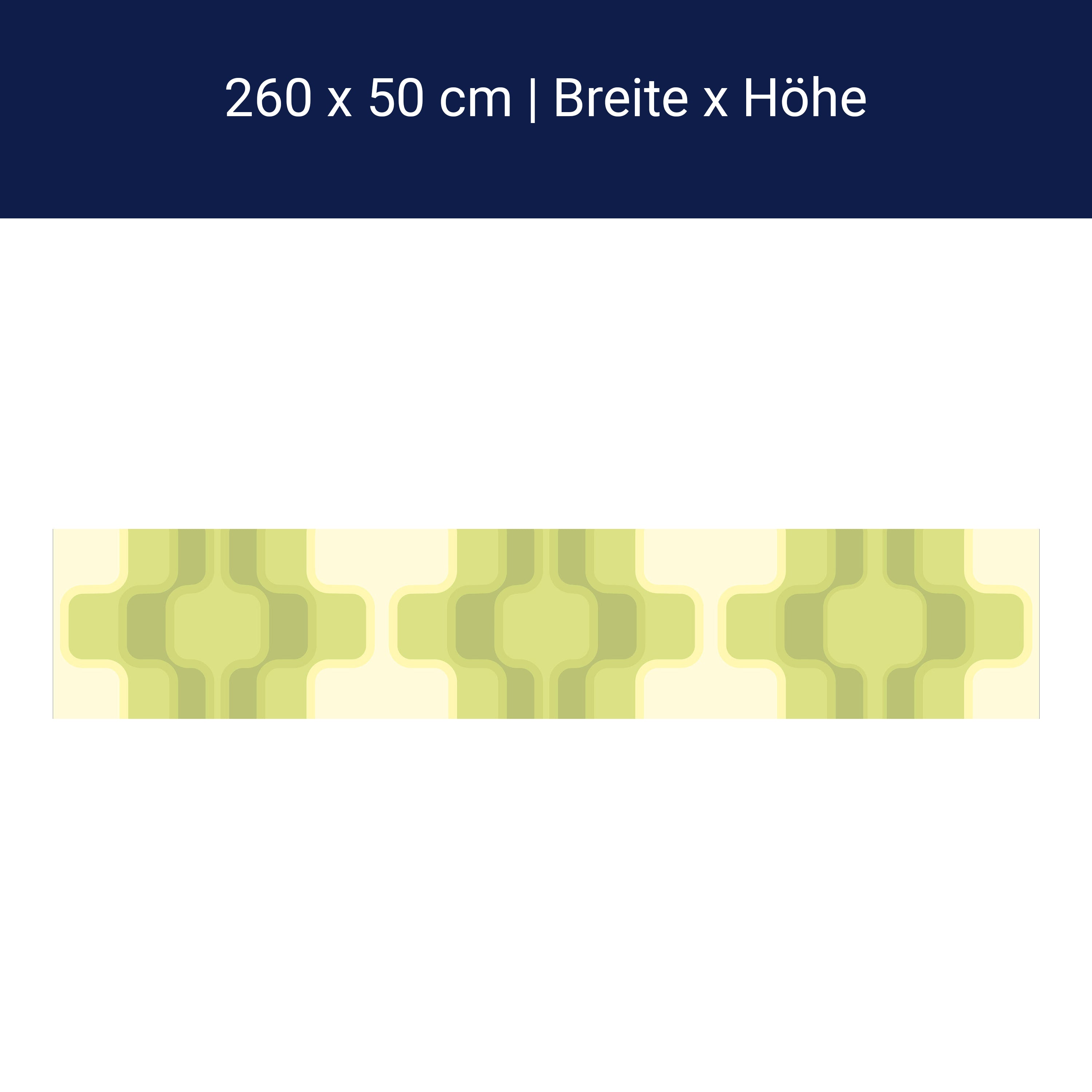 Küchenrückwand Retromuster Grün Muster M0108 Küchenrückwand Retromuster Grün Muster M0108