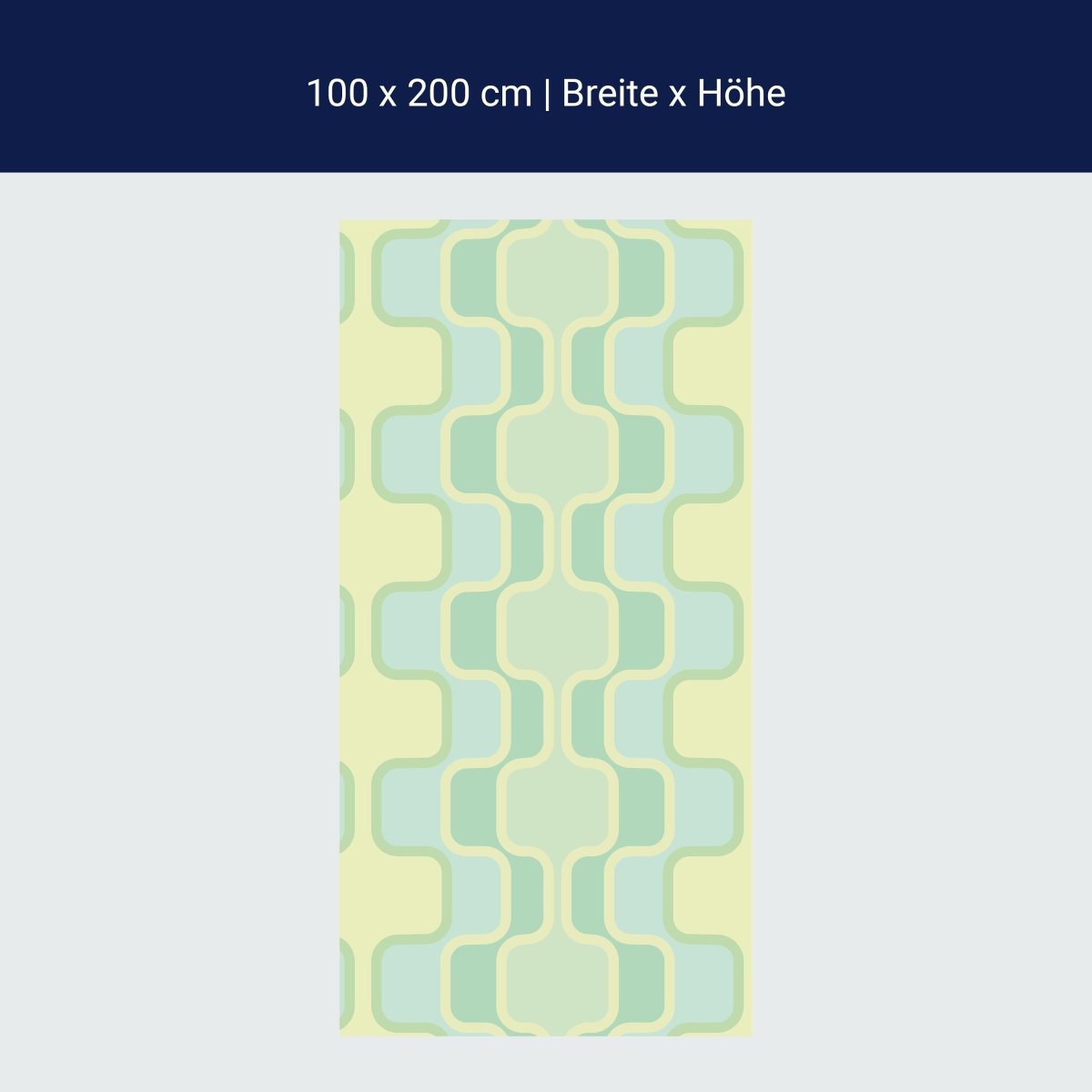 Duschwand Retromuster Pastellgrün Muster M0109 Duschwand Retromuster Pastellgrün Muster M0109