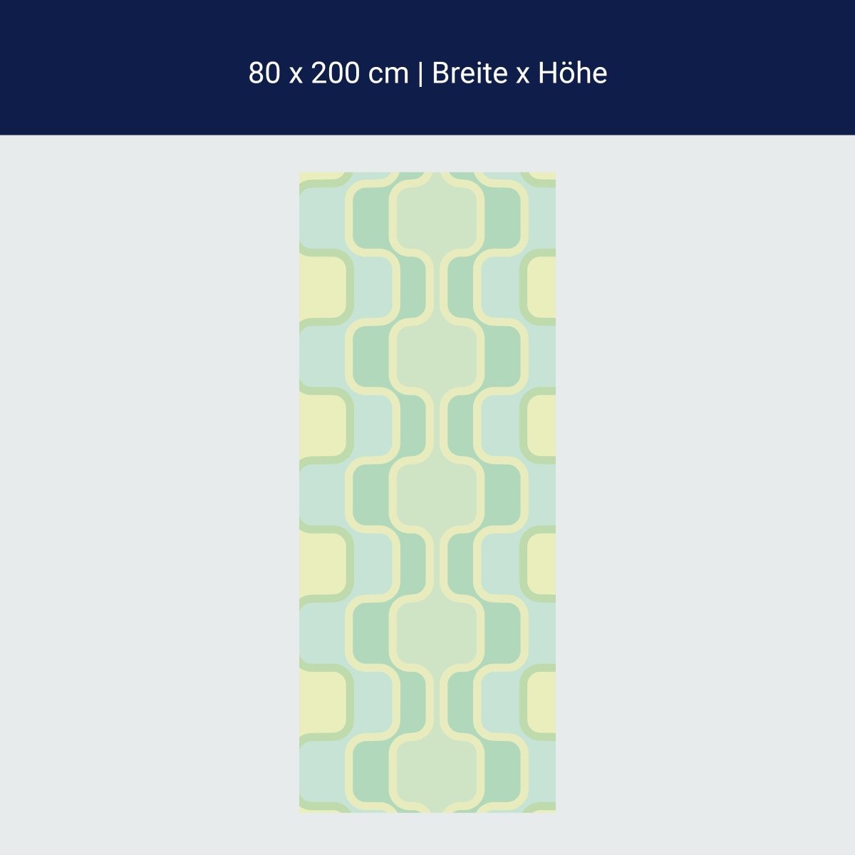 Duschwand Retromuster Pastellgrün Muster M0109 Duschwand Retromuster Pastellgrün Muster M0109