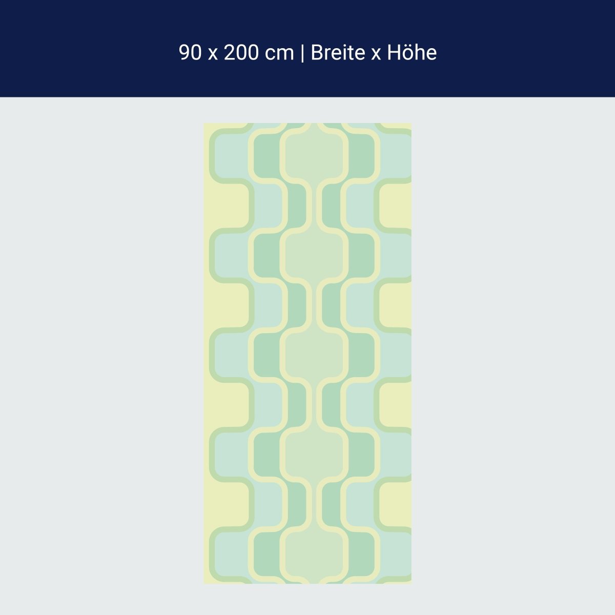 Duschwand Retromuster Pastellgrün Muster M0109 Duschwand Retromuster Pastellgrün Muster M0109