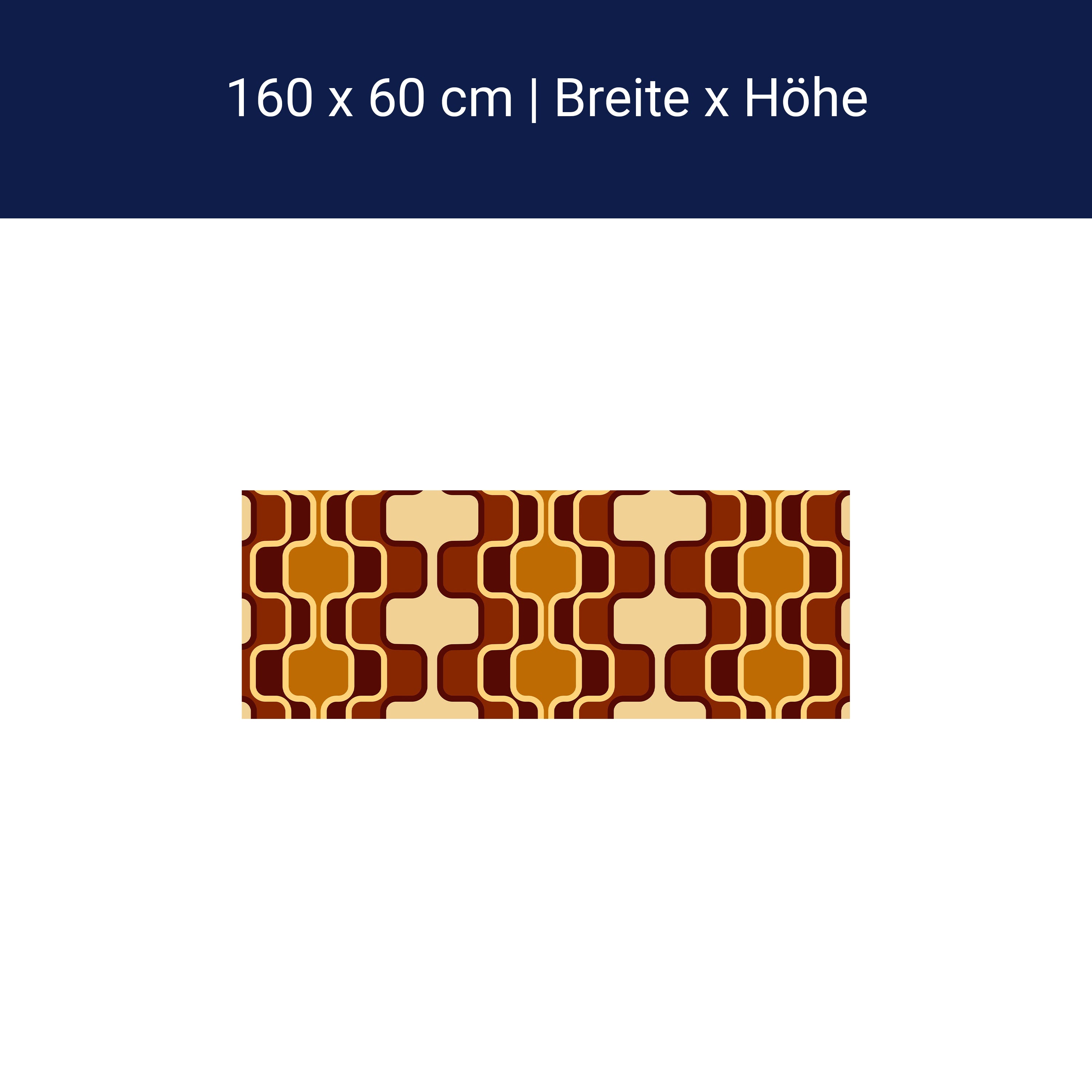 Küchenrückwand Retromuster Braun Muster M0110 Küchenrückwand Retromuster Braun Muster M0110