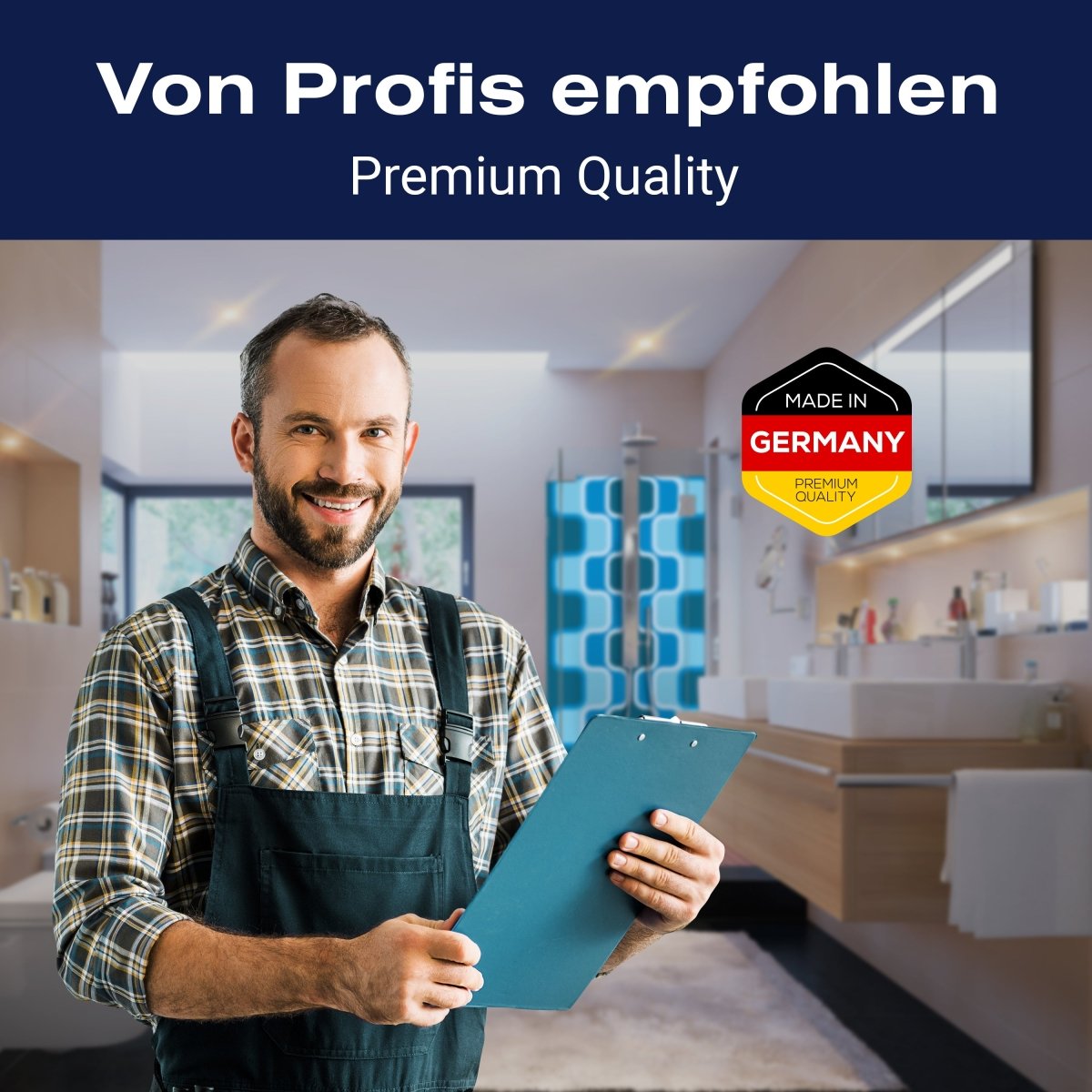 Duschwand Retromuster Blau Muster M0111 entdecken - Bild 5 Duschwand Retromuster Blau Muster M0111 entdecken - Bild 5