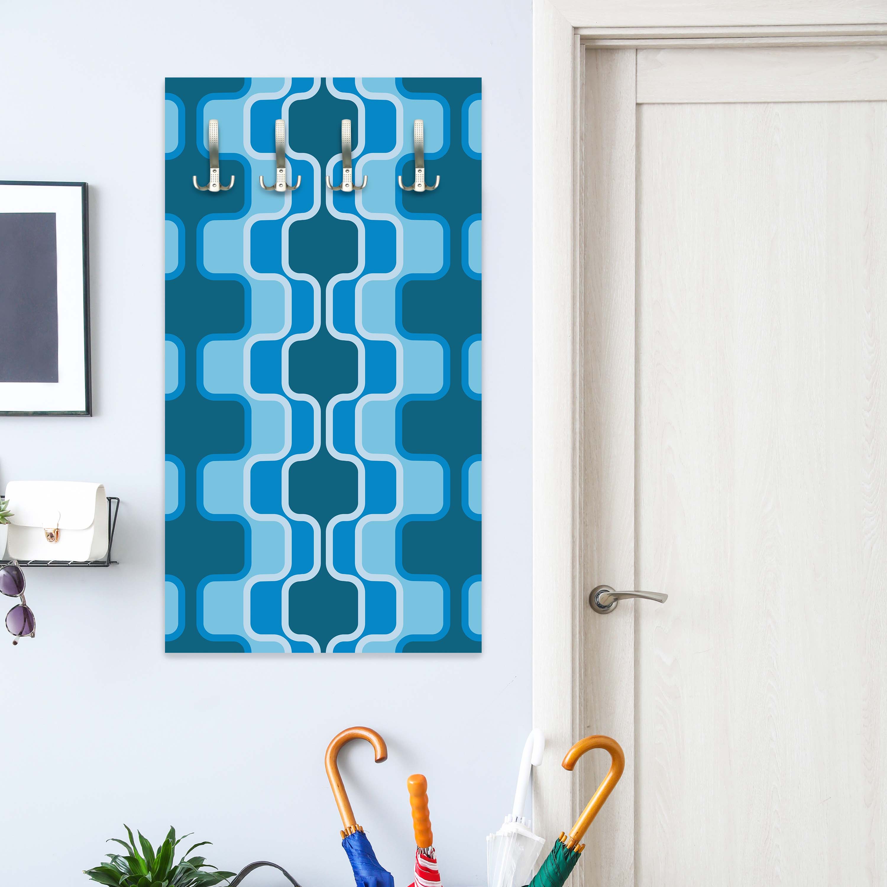 Garderobe Retromuster Blau Muster M0111 entdecken - Bild 2 Garderobe Retromuster Blau Muster M0111 entdecken - Bild 2