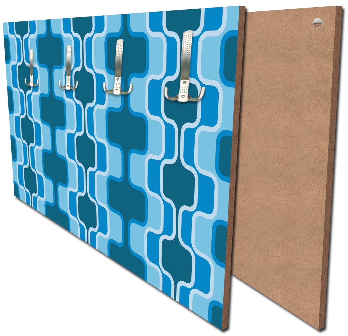 Garderobe Retromuster Blau Muster M0111 Garderobe Retromuster Blau Muster M0111