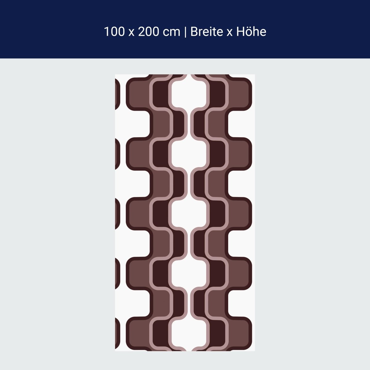 Duschwand Retromuster Coffee Muster M0113 Duschwand Retromuster Coffee Muster M0113