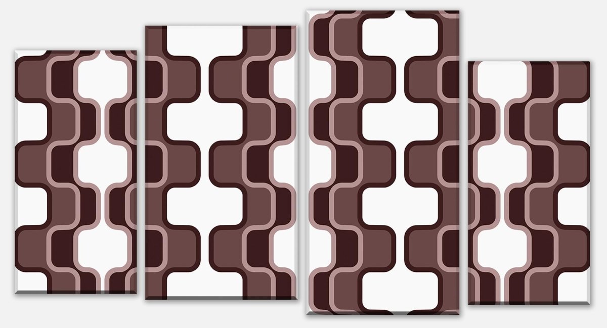 Leinwandbild Mehrteiler Retromuster Coffee Muster M0113 Leinwandbild Mehrteiler Retromuster Coffee Muster M0113