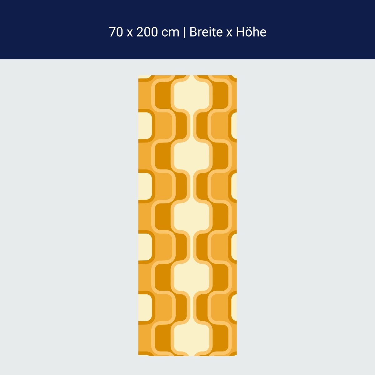 Duschwand Retromuster Sonnengelb Muster M0114 Duschwand Retromuster Sonnengelb Muster M0114