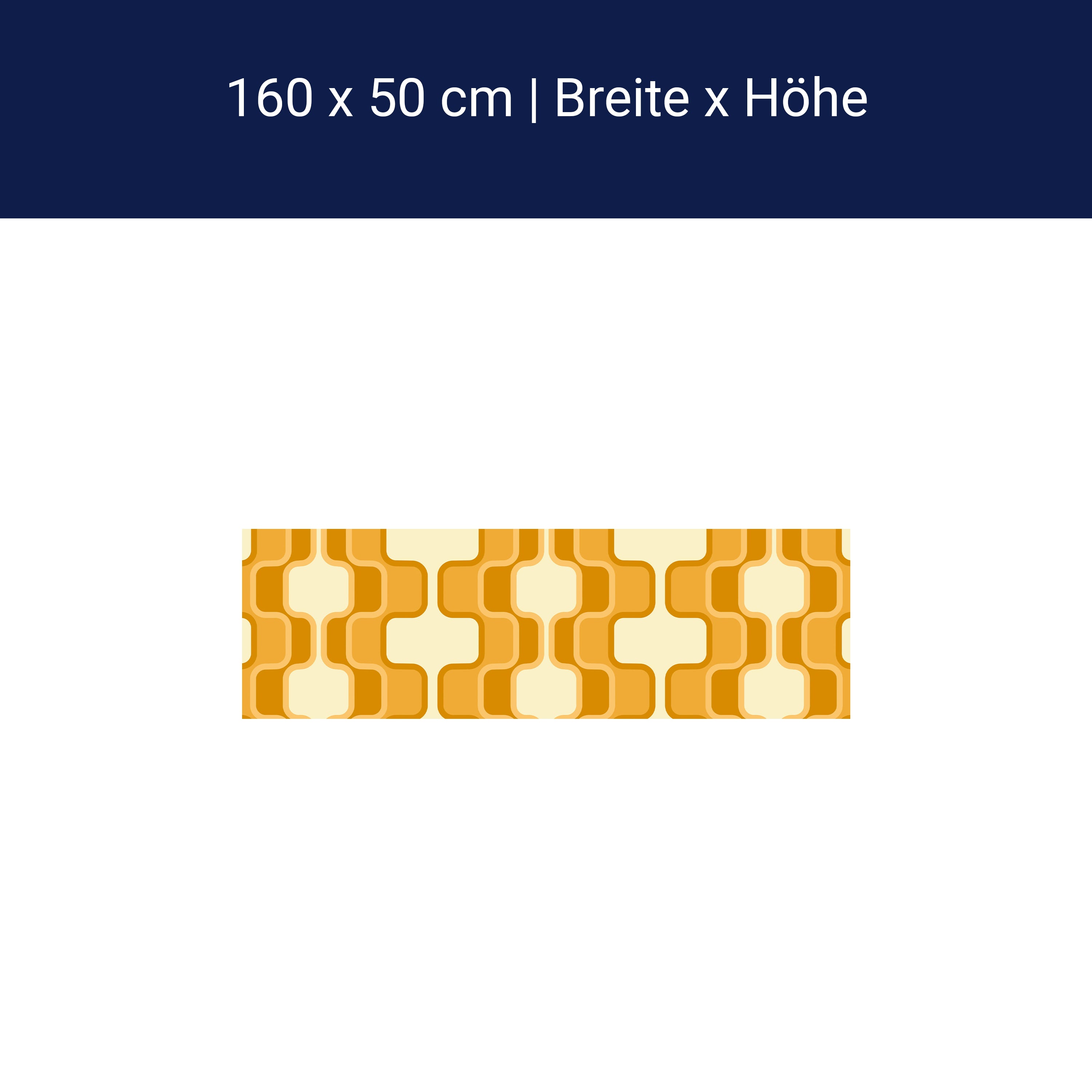 Küchenrückwand Retromuster Sonnengelb Muster M0114 Küchenrückwand Retromuster Sonnengelb Muster M0114