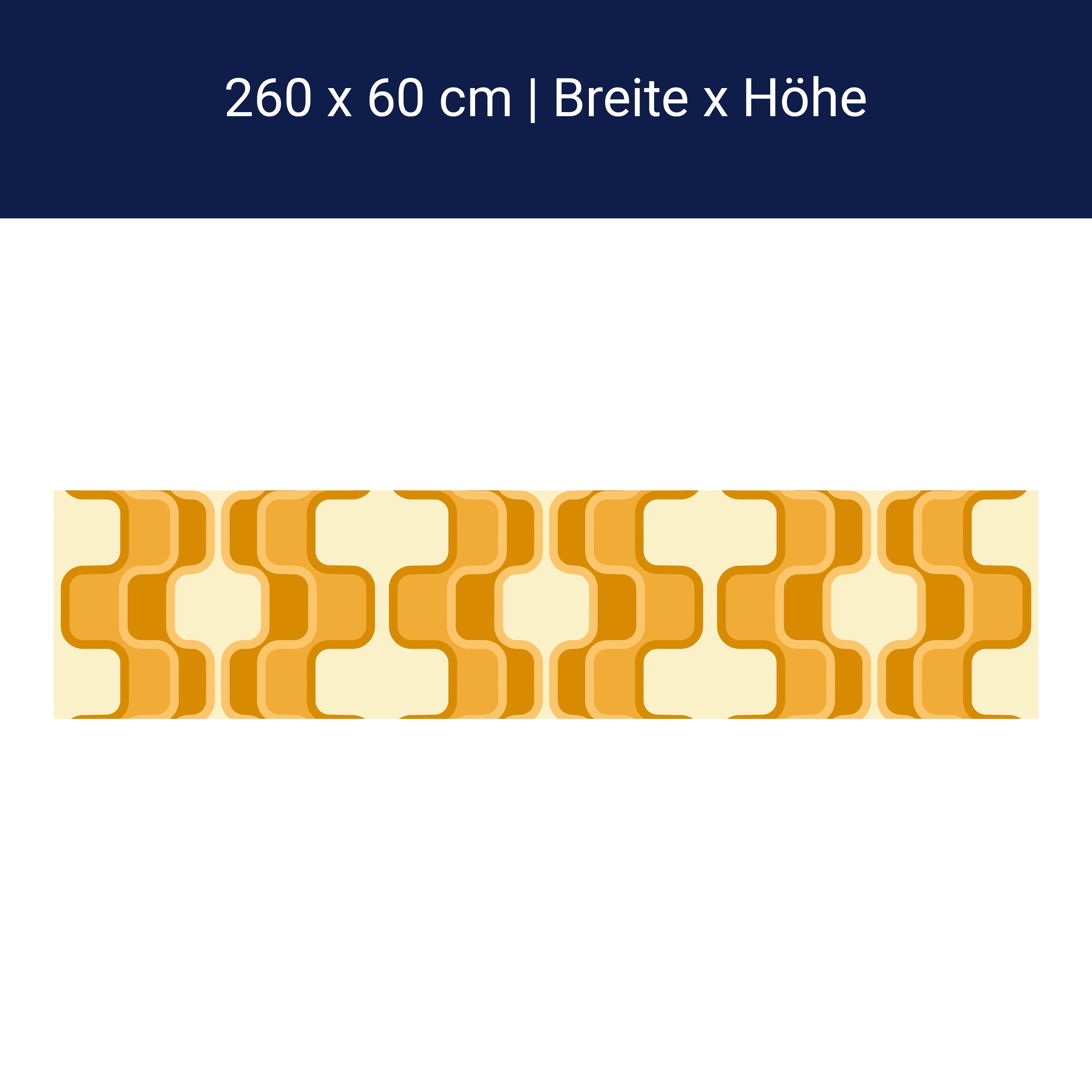 Küchenrückwand Retromuster Sonnengelb Muster M0114 Küchenrückwand Retromuster Sonnengelb Muster M0114