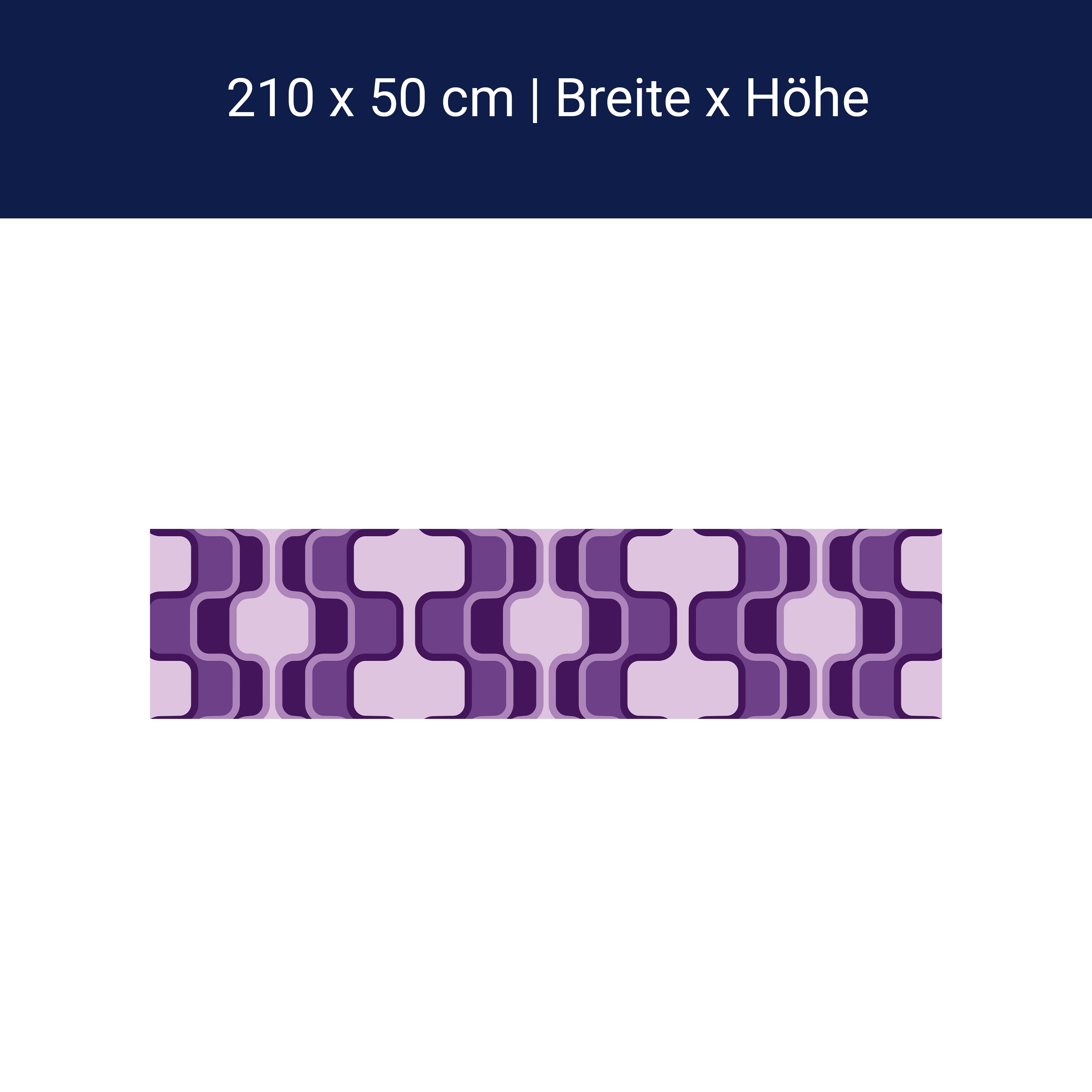 Küchenrückwand Retromuster Violett Muster M0115 Küchenrückwand Retromuster Violett Muster M0115