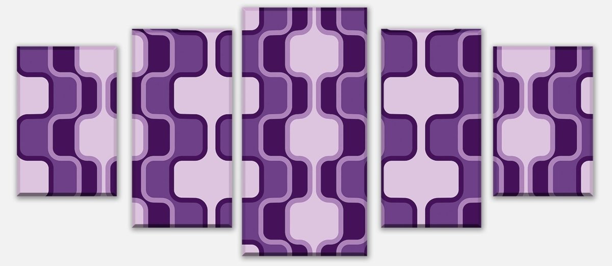 Leinwandbild Mehrteiler Retromuster Violett Muster M0115 entdecken - Bild 1 Leinwandbild Mehrteiler Retromuster Violett Muster M0115 entdecken - Bild 1