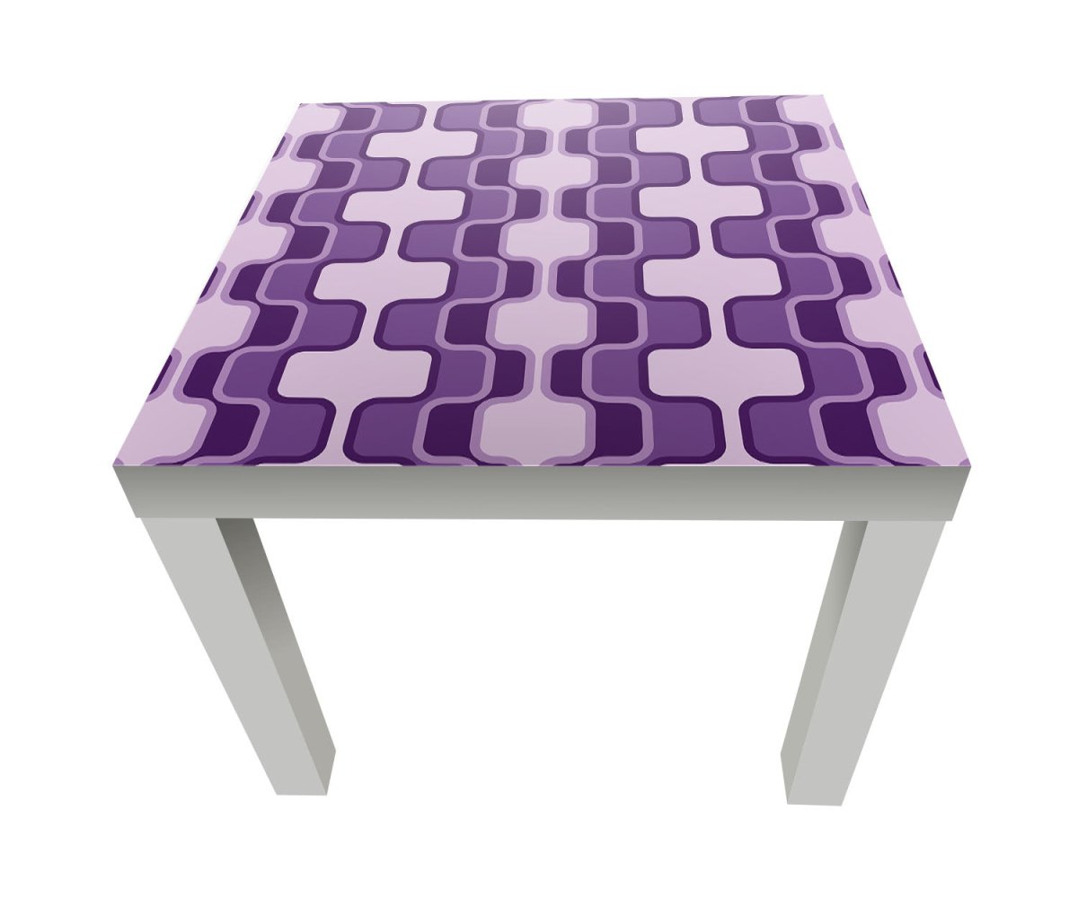 Beistelltisch Retromuster Violett Muster M0115 entdecken - Bild 1 Beistelltisch Retromuster Violett Muster M0115 entdecken - Bild 1