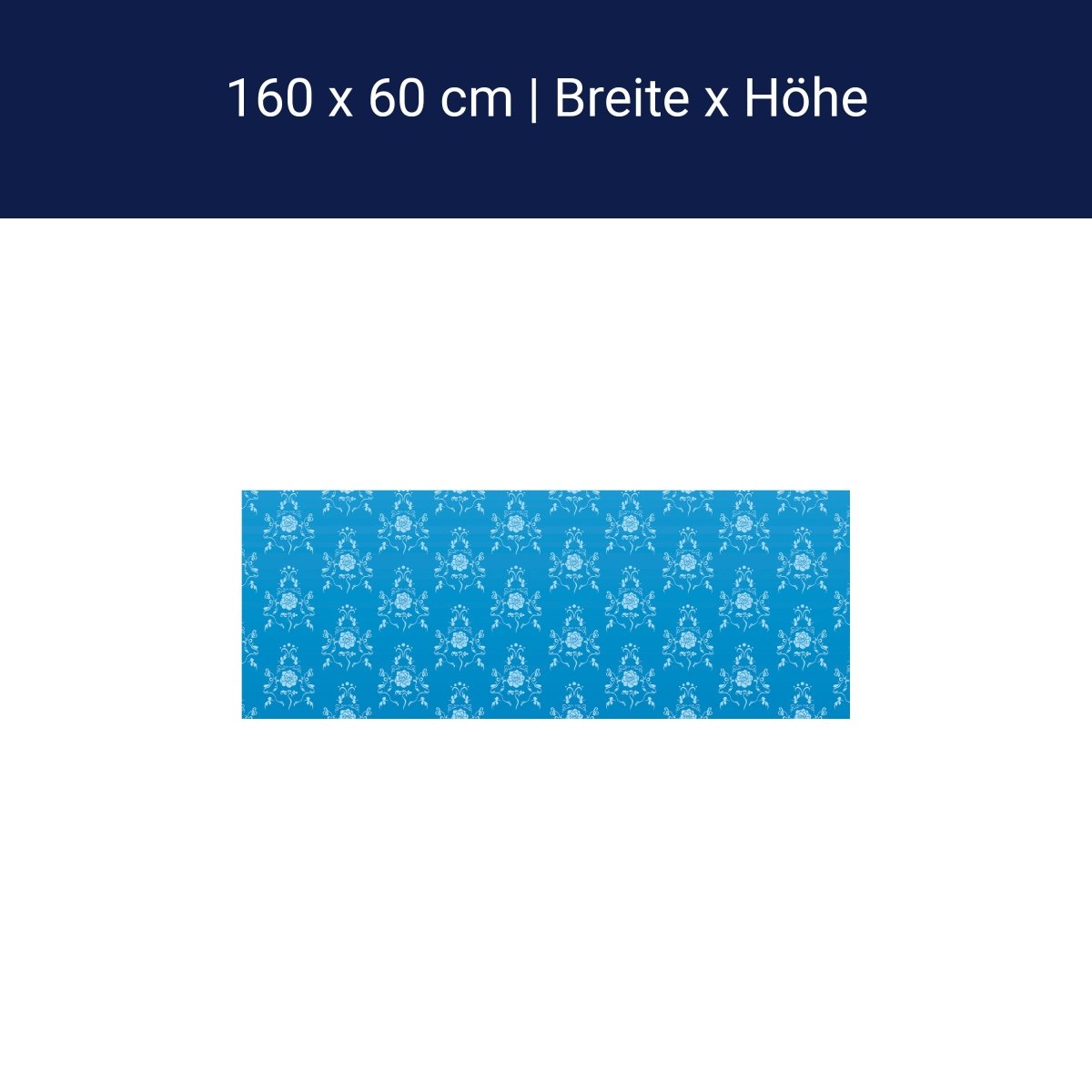 Küchenrückwand Barock Blau Muster M0116 Küchenrückwand Barock Blau Muster M0116