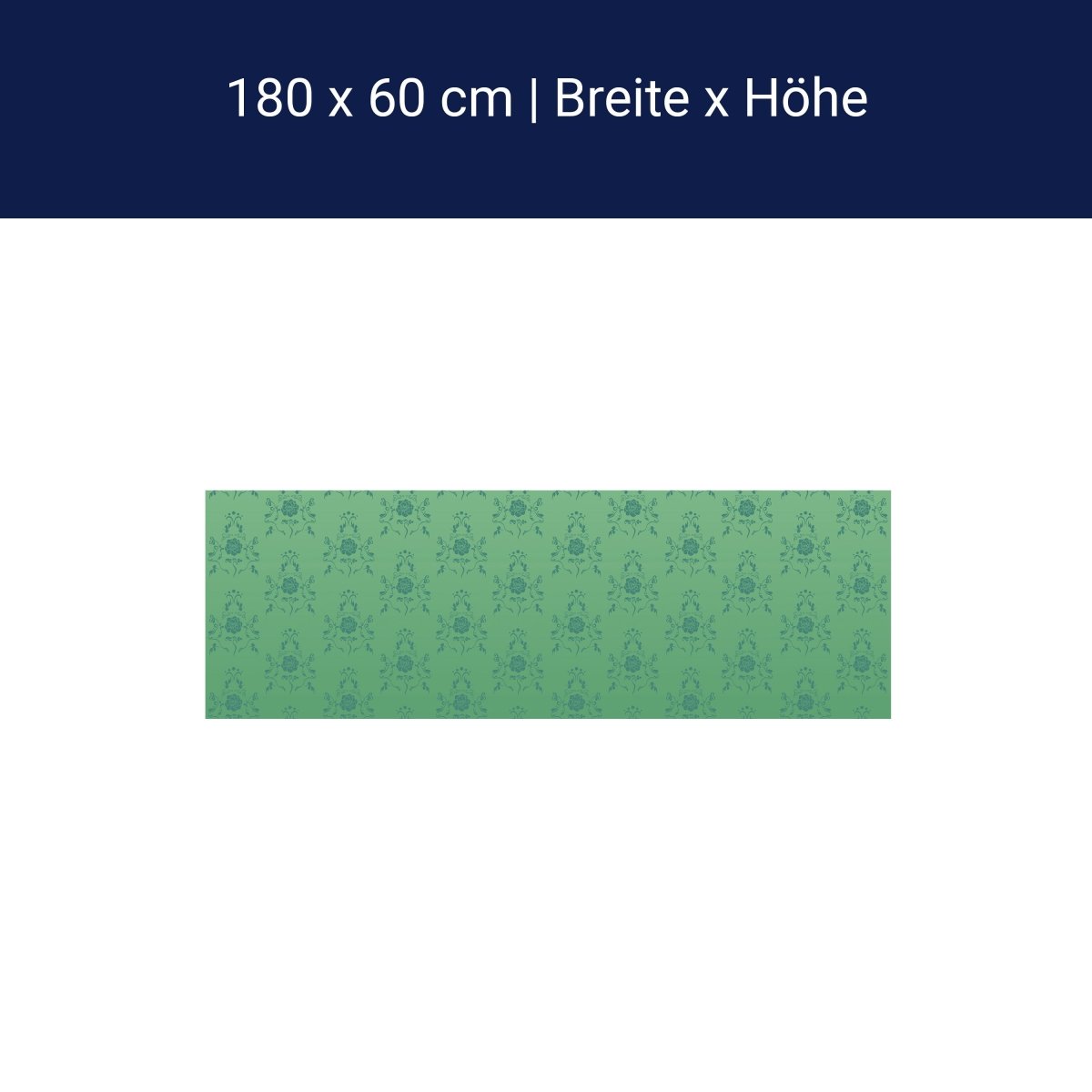 Küchenrückwand Barock Grün Muster M0117 Küchenrückwand Barock Grün Muster M0117