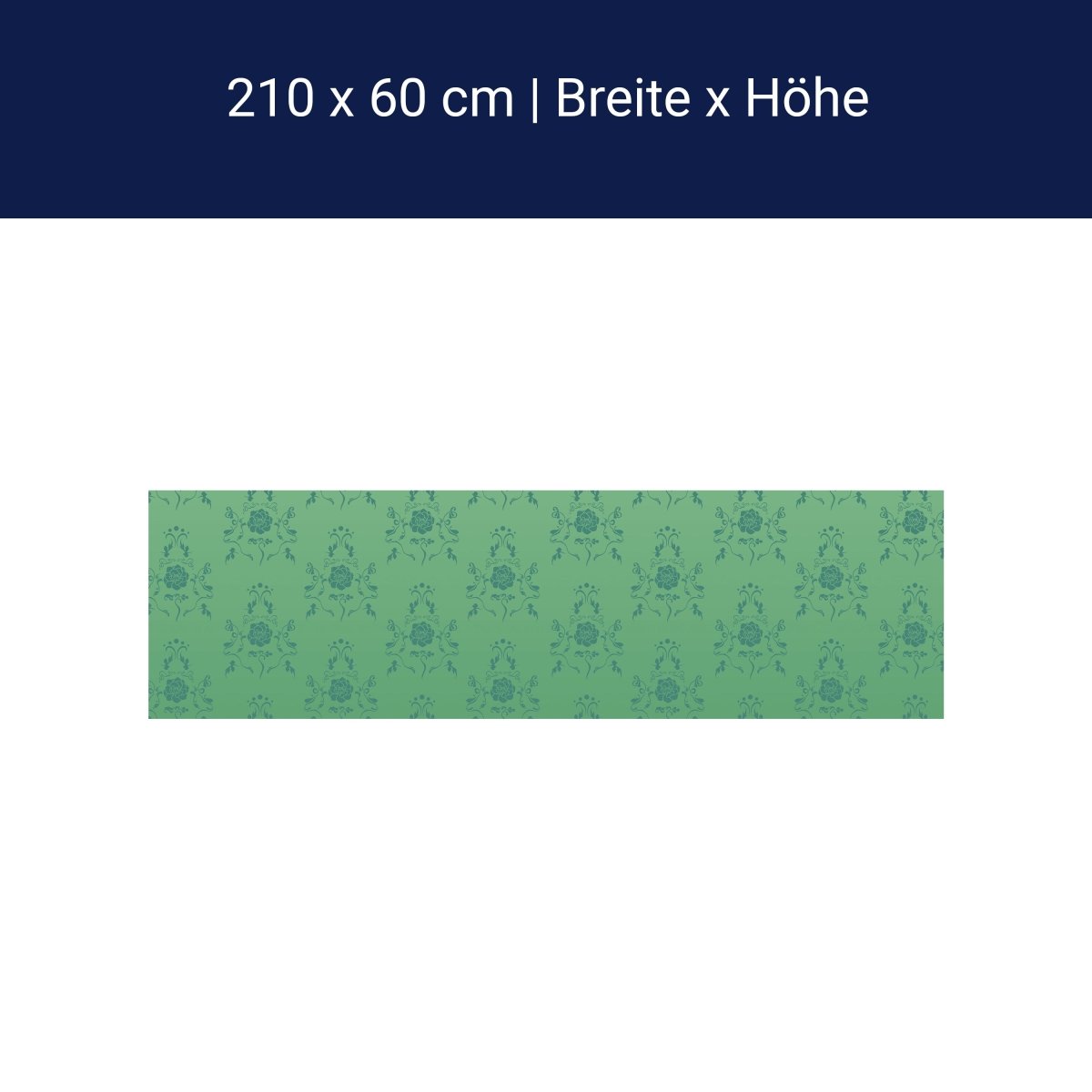 Küchenrückwand Barock Grün Muster M0117 Küchenrückwand Barock Grün Muster M0117