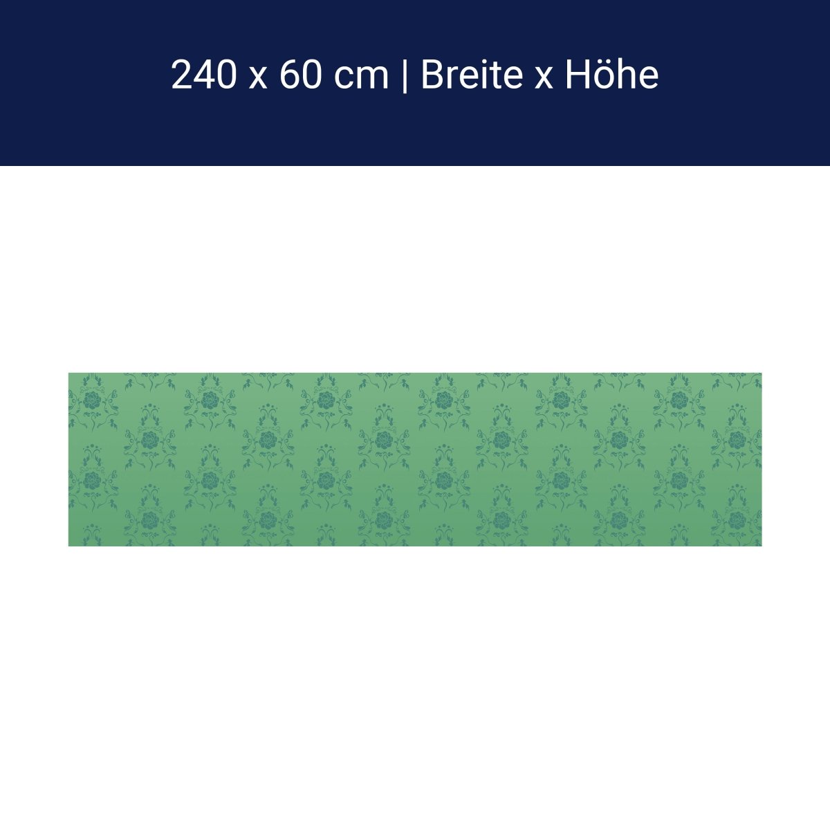 Küchenrückwand Barock Grün Muster M0117 Küchenrückwand Barock Grün Muster M0117