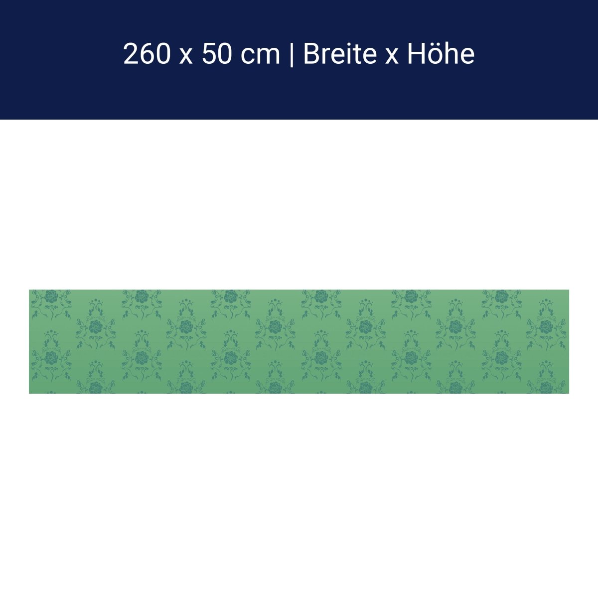 Küchenrückwand Barock Grün Muster M0117 Küchenrückwand Barock Grün Muster M0117