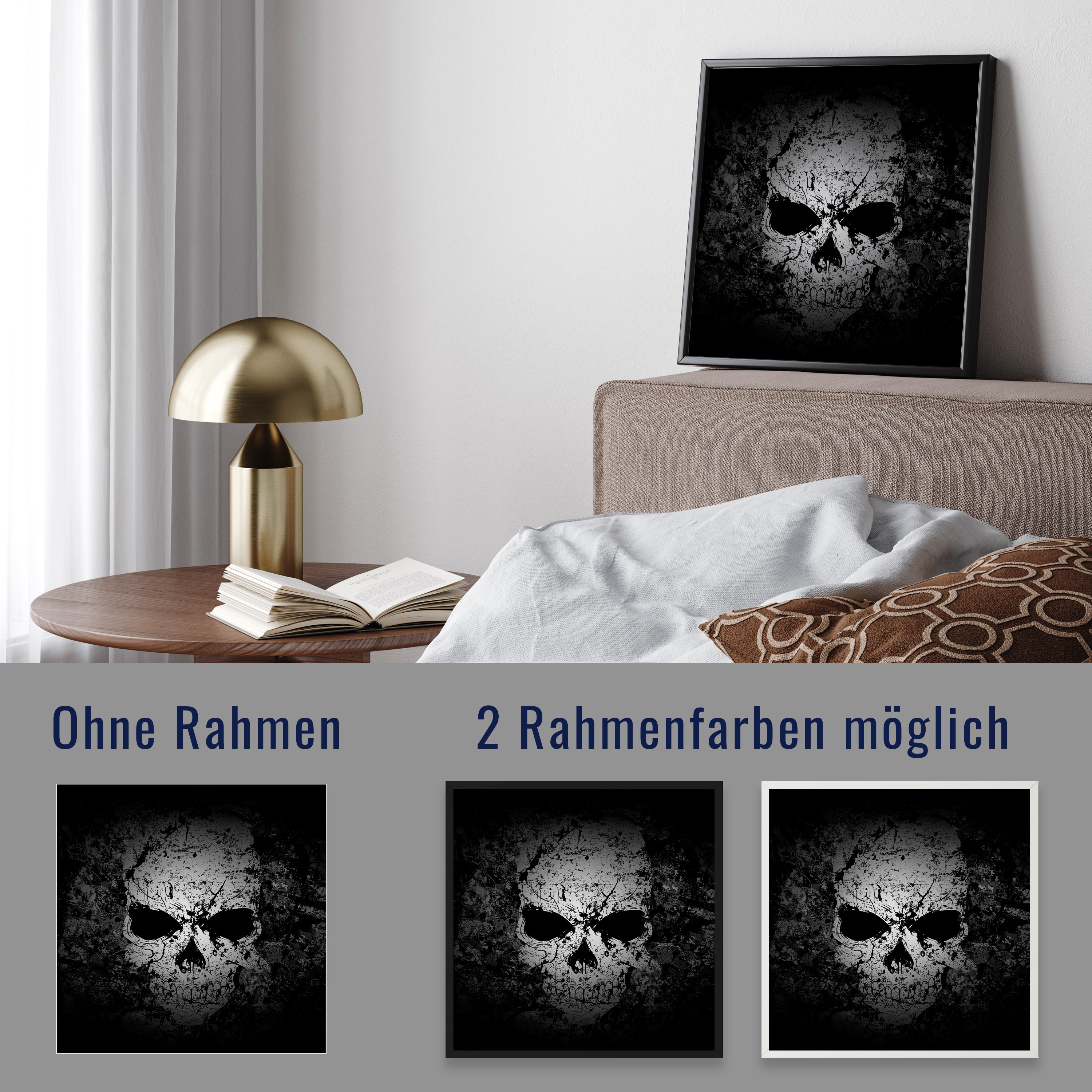 wandmotiv24 Poster, Poster - Totenkopf - M0119 - Bild 4 wandmotiv24 Poster, Poster - Totenkopf - M0119 - Bild 4