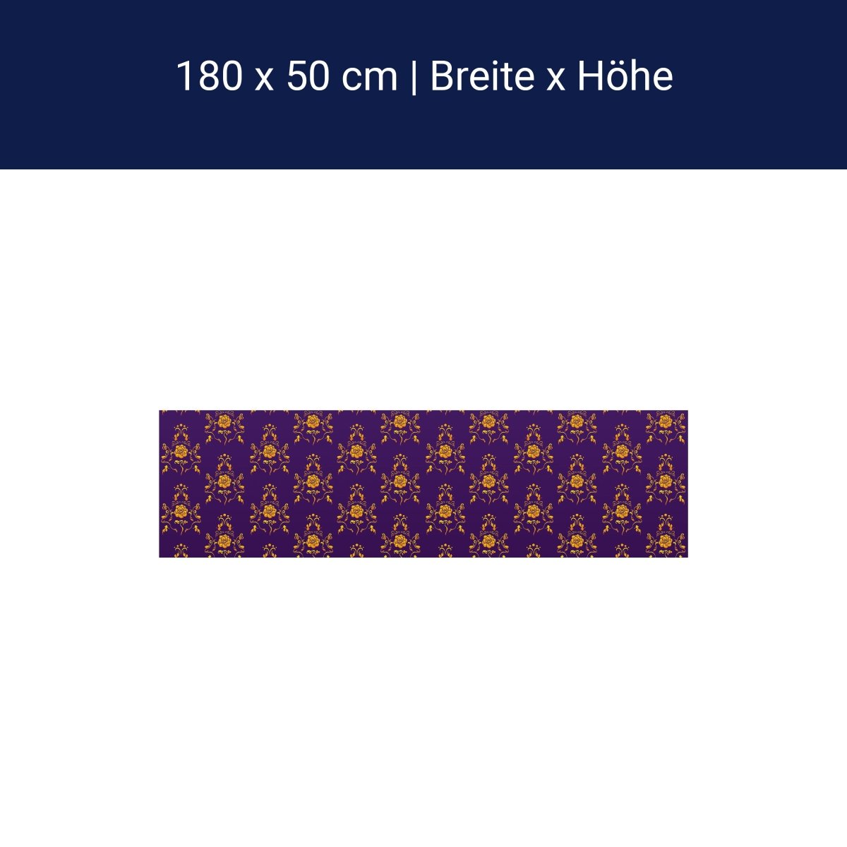 Küchenrückwand Barock Lila Muster M0120 Küchenrückwand Barock Lila Muster M0120