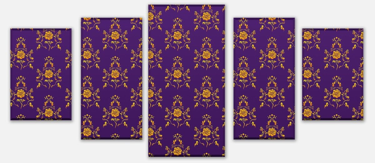 Leinwandbild Mehrteiler Barock Lila Muster M0120 entdecken - Bild 1 Leinwandbild Mehrteiler Barock Lila Muster M0120 entdecken - Bild 1