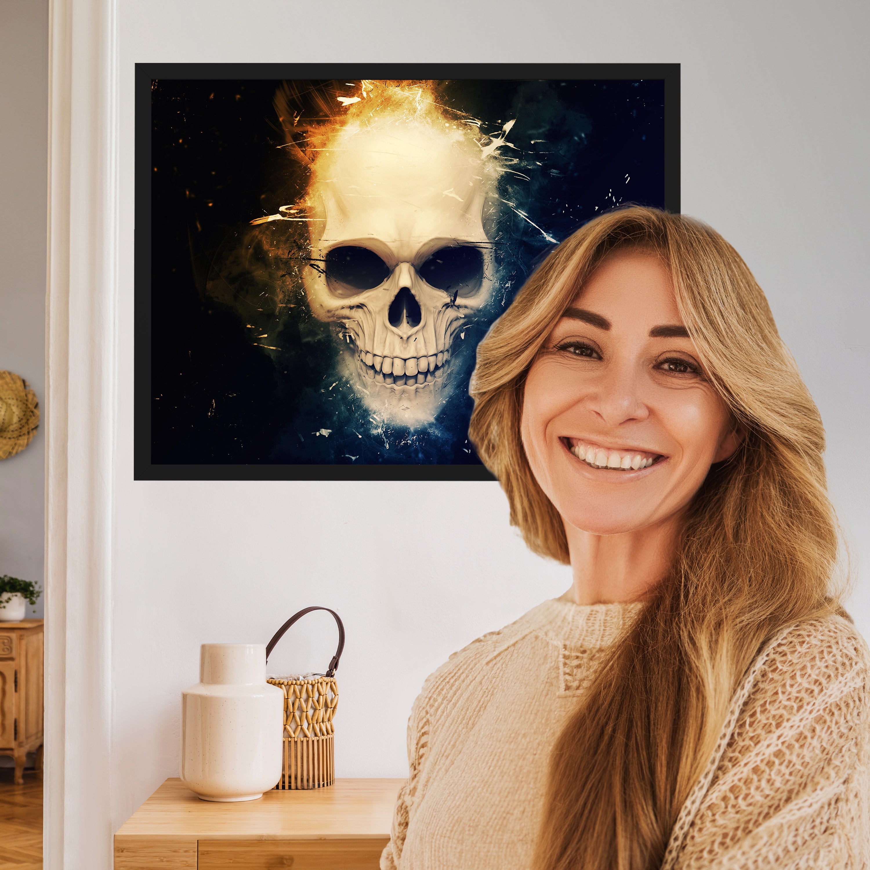 wandmotiv24 Poster, Poster - Totenkopf - M0120 - Bild 2 wandmotiv24 Poster, Poster - Totenkopf - M0120 - Bild 2