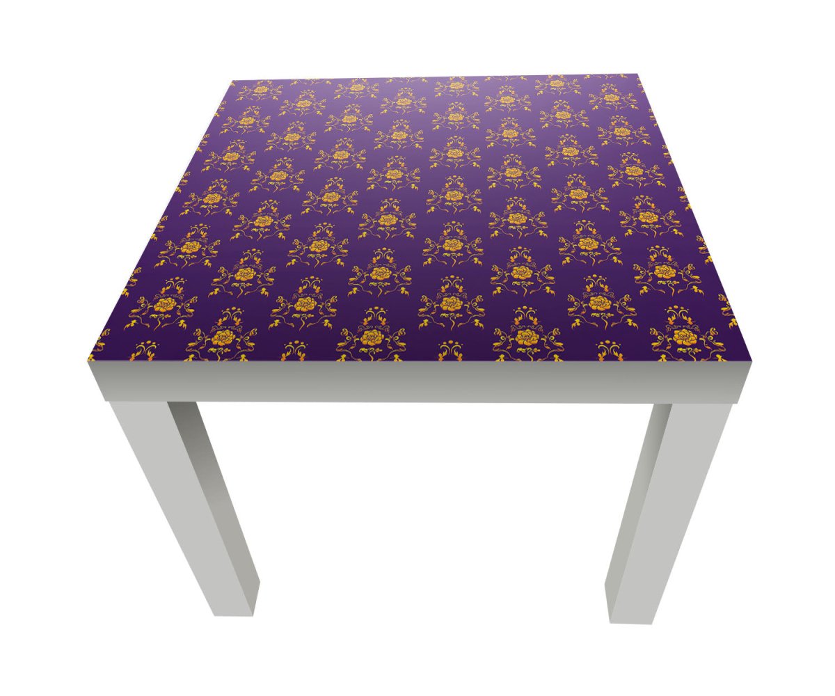 Beistelltisch Barock Lila Muster M0120 entdecken - Bild 1 Beistelltisch Barock Lila Muster M0120 entdecken - Bild 1