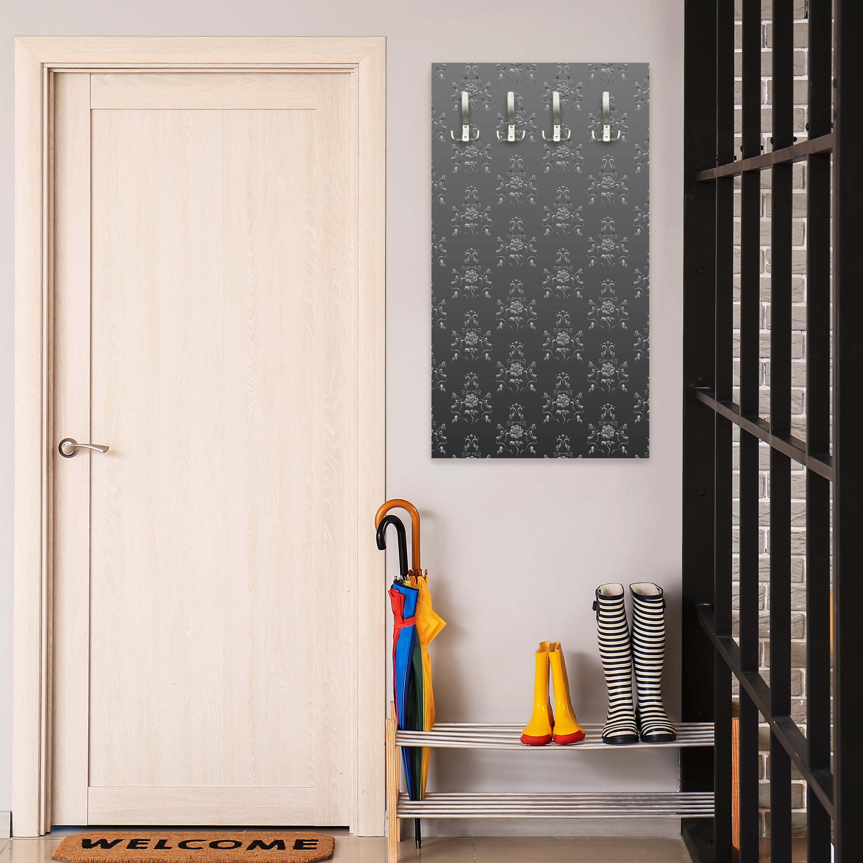 Garderobe Barock Schwarzgrau Muster M0122 entdecken - Bild 3 Garderobe Barock Schwarzgrau Muster M0122 entdecken - Bild 3