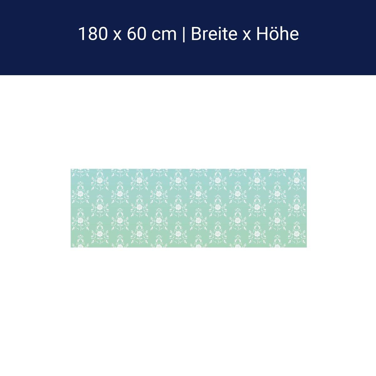 Küchenrückwand Barock Türkis Muster M0124 Küchenrückwand Barock Türkis Muster M0124