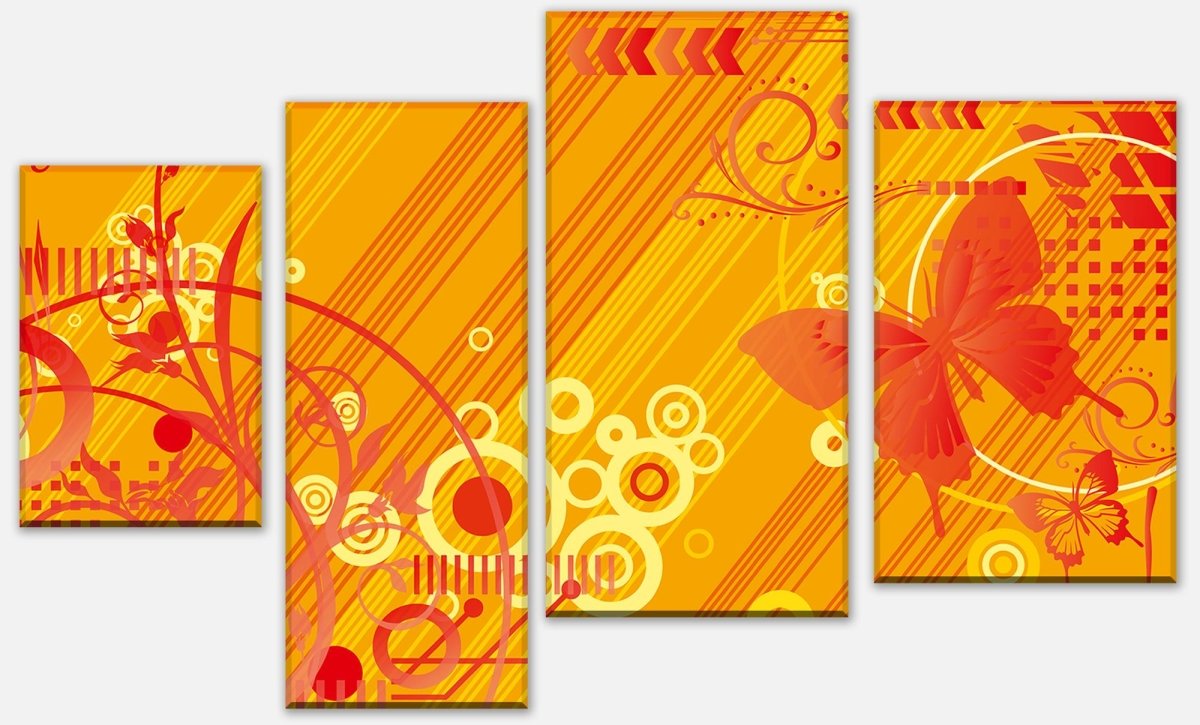 Leinwandbild Mehrteiler Hannah Blüten M0125 Leinwandbild Mehrteiler Hannah Blüten M0125