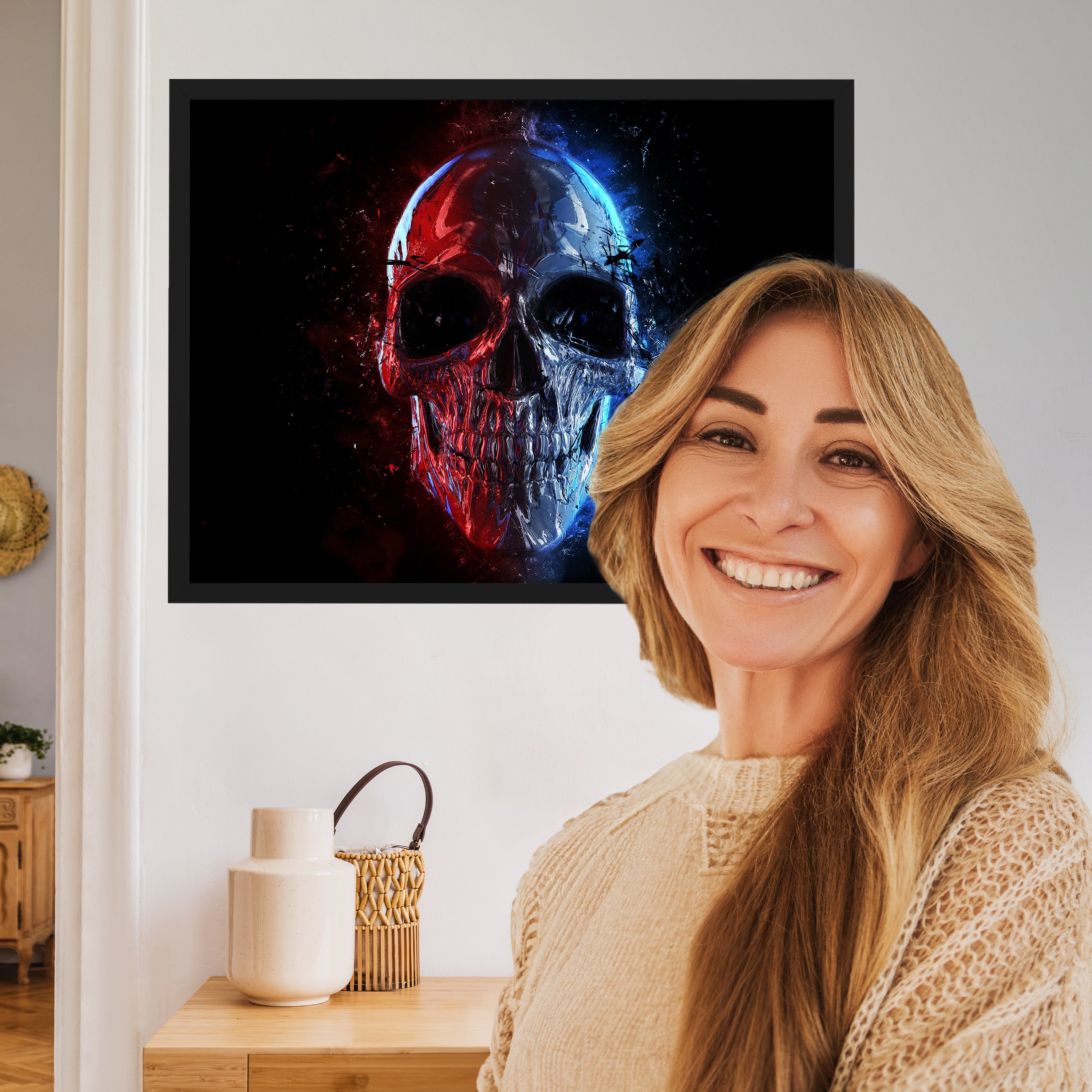 wandmotiv24 Poster, Poster - Totenkopf - M0126 - Bild 2 wandmotiv24 Poster, Poster - Totenkopf - M0126 - Bild 2